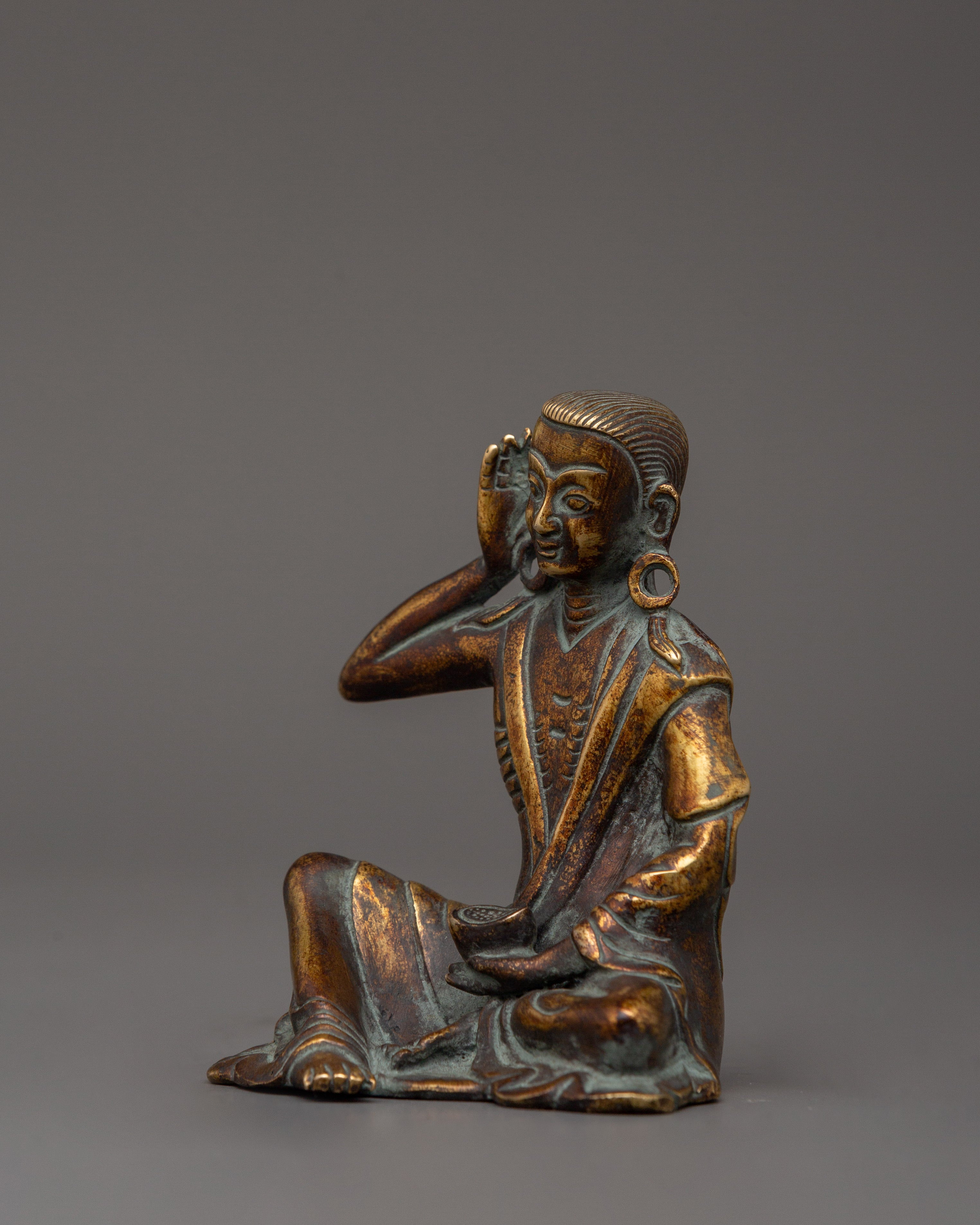 Tibetan Yogi Milarepa Statue | Enlightened Craft