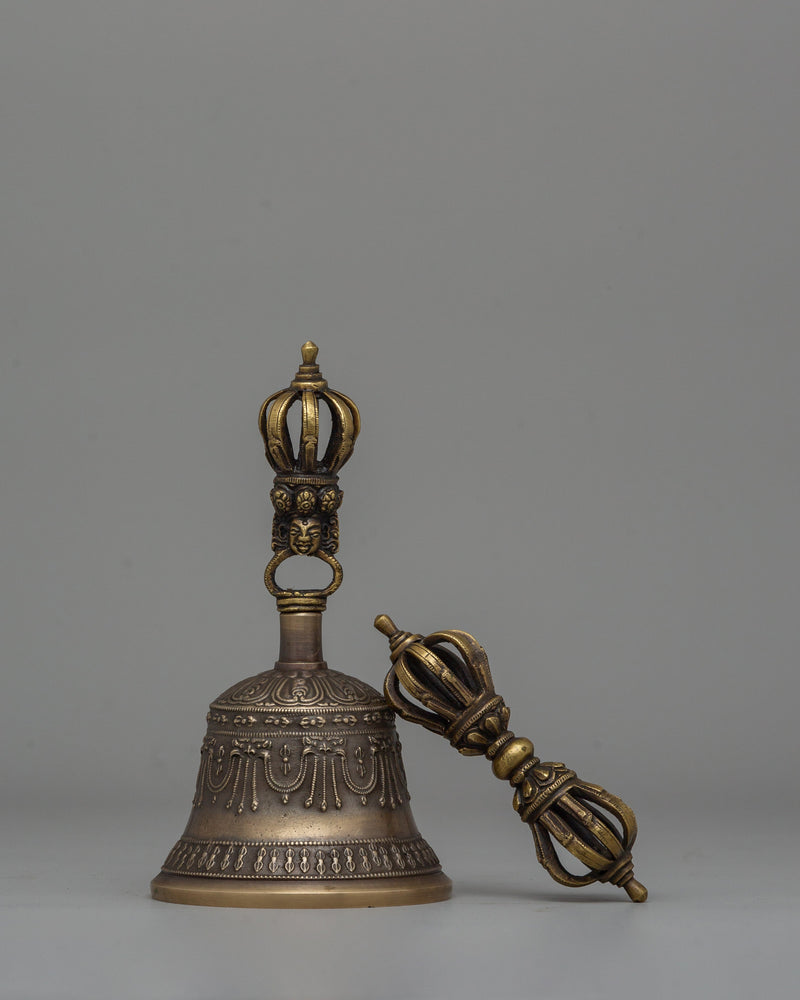 Buddhist Tantric Practice Tool Bell & Vajra | Tantric Tools for Meditation and Spiritual Rituals