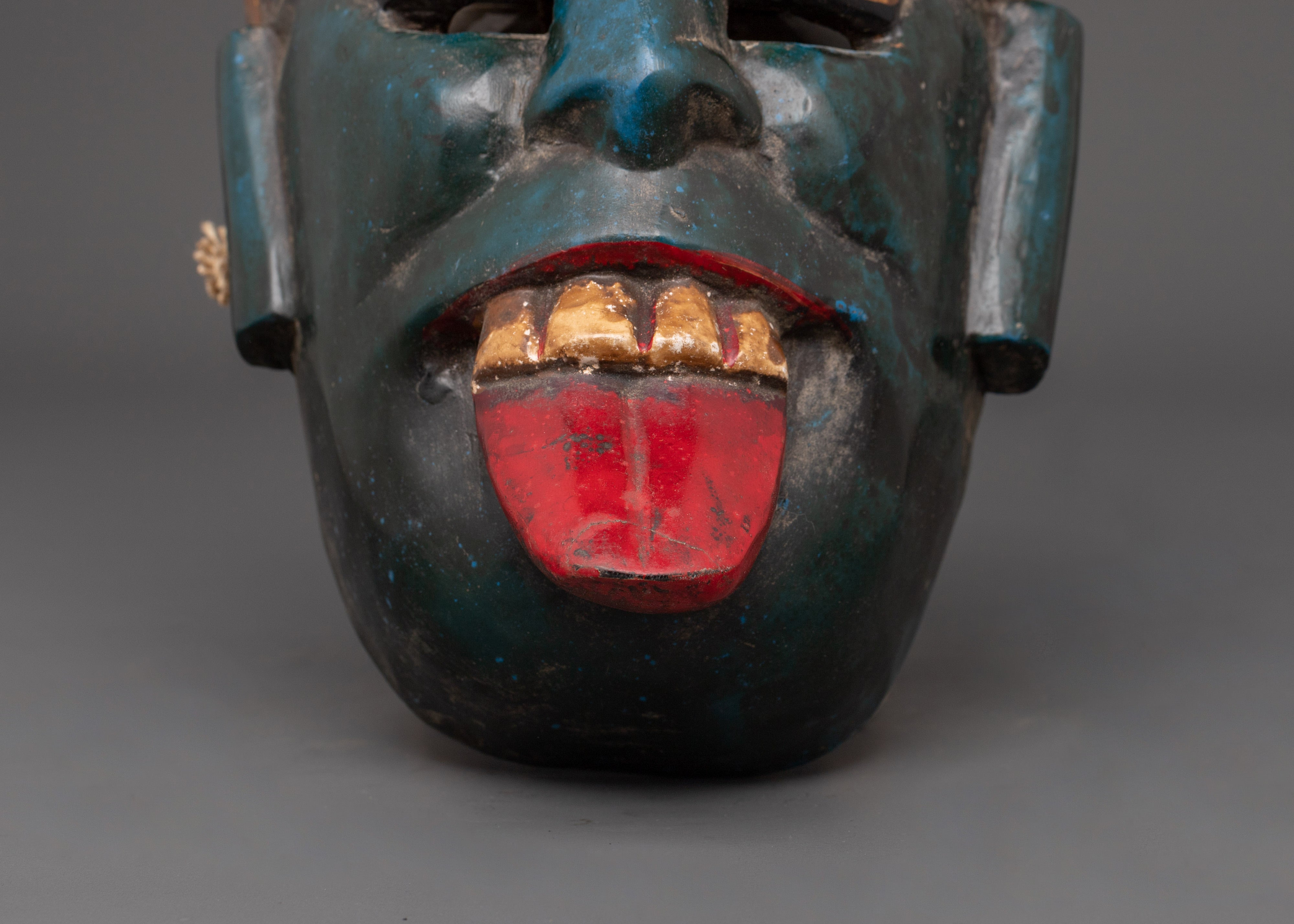 Kali Mask Wall Decor | Handcrafted Wooden Sacred Mask