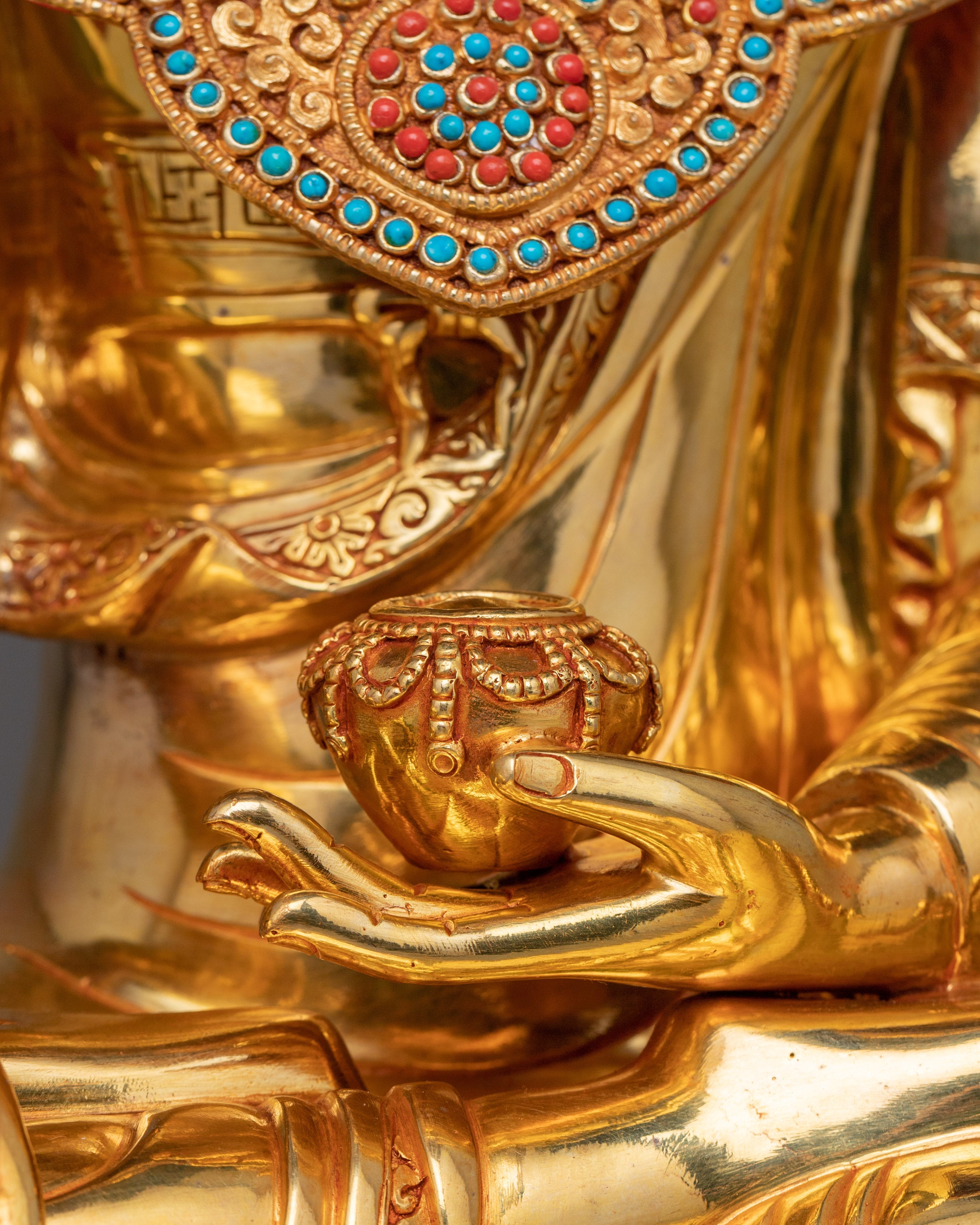 Crown Shakyamuni Buddha Statue | Gautama buddha Sculpture