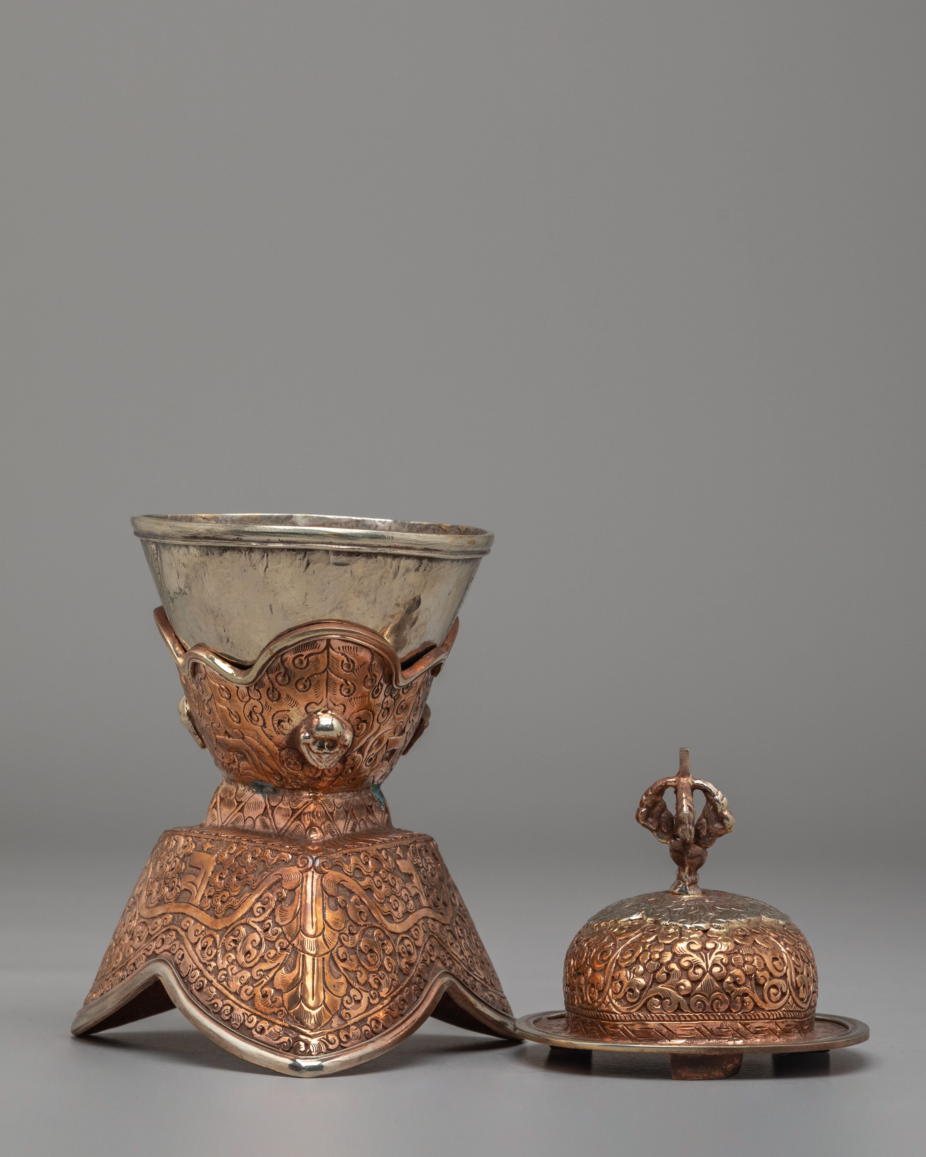 Sacred Kapala Set for Tantric Rituals | Ritual Vessels for Spiritual Practice