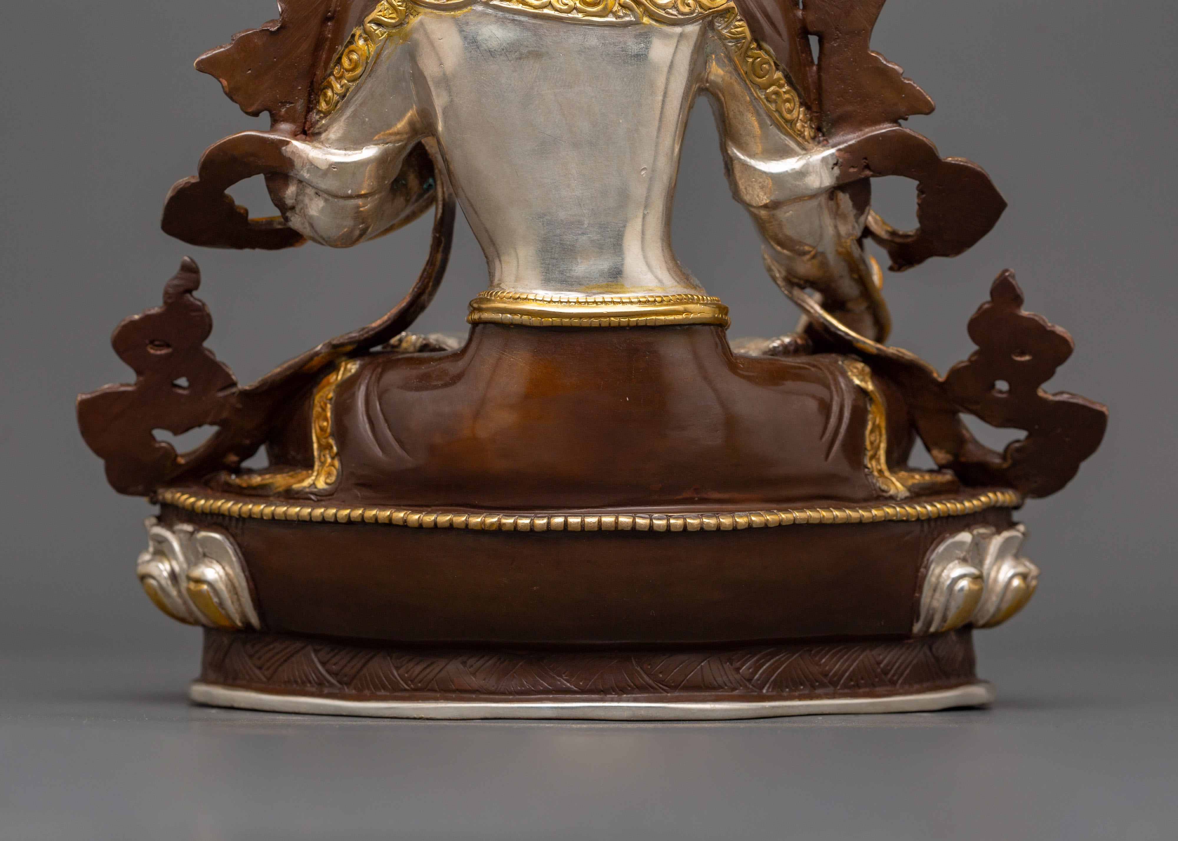 Silver Plated White Tara Statue | The Goddess of Healing