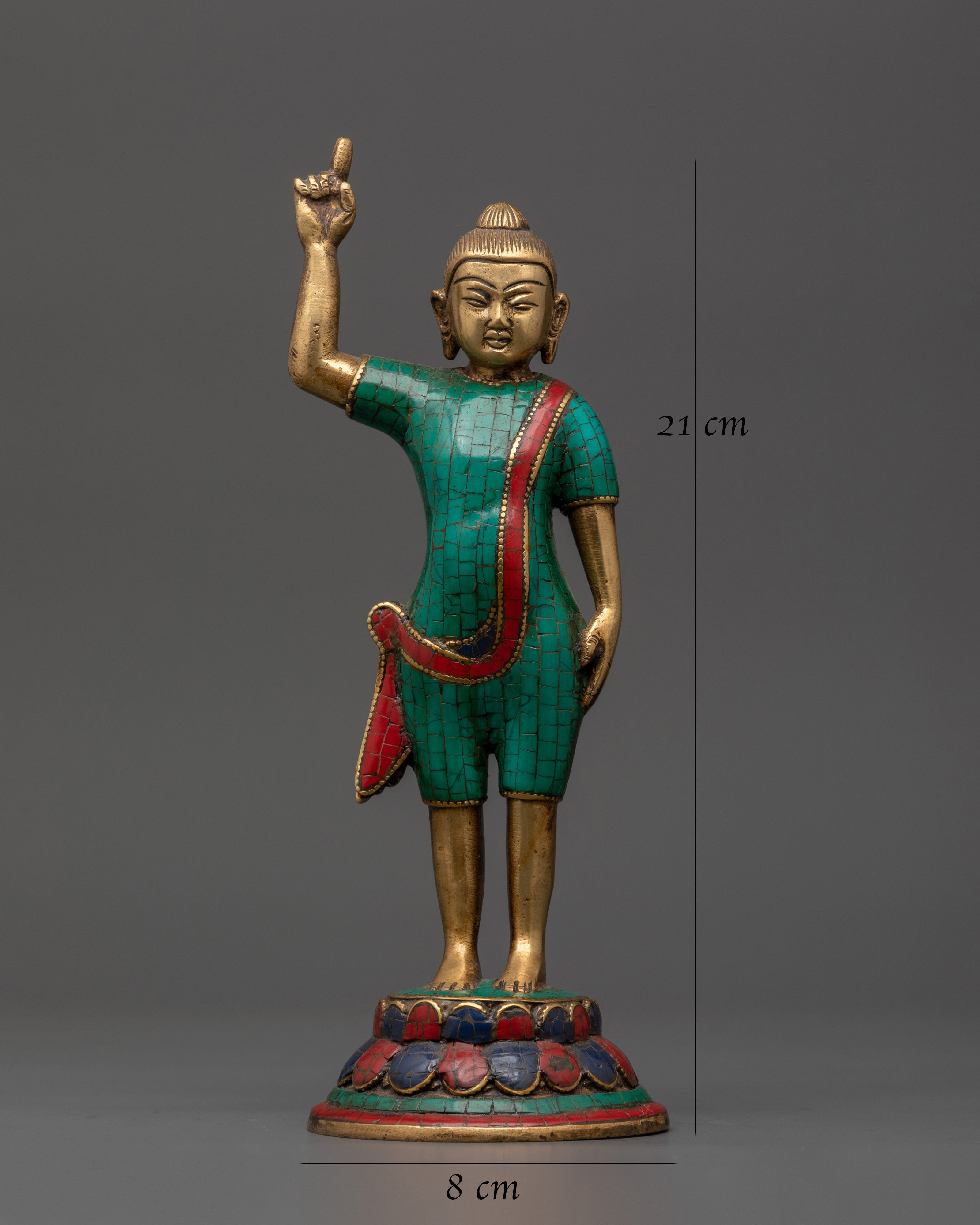 Siddhartha Gautama Brass Statue | Spiritual Decor