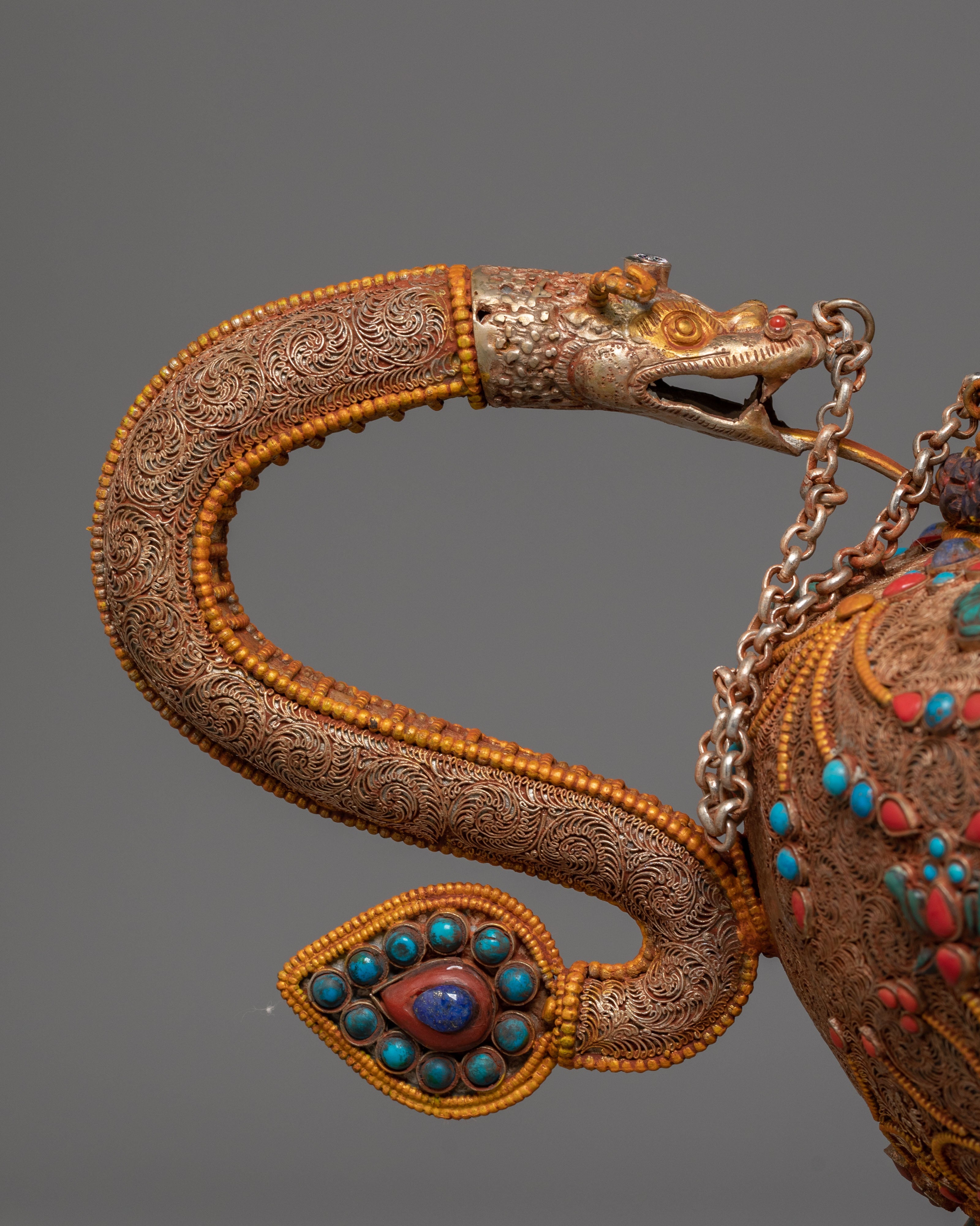 Chenrezig Carved Tea Pot | Symbol of Compassion