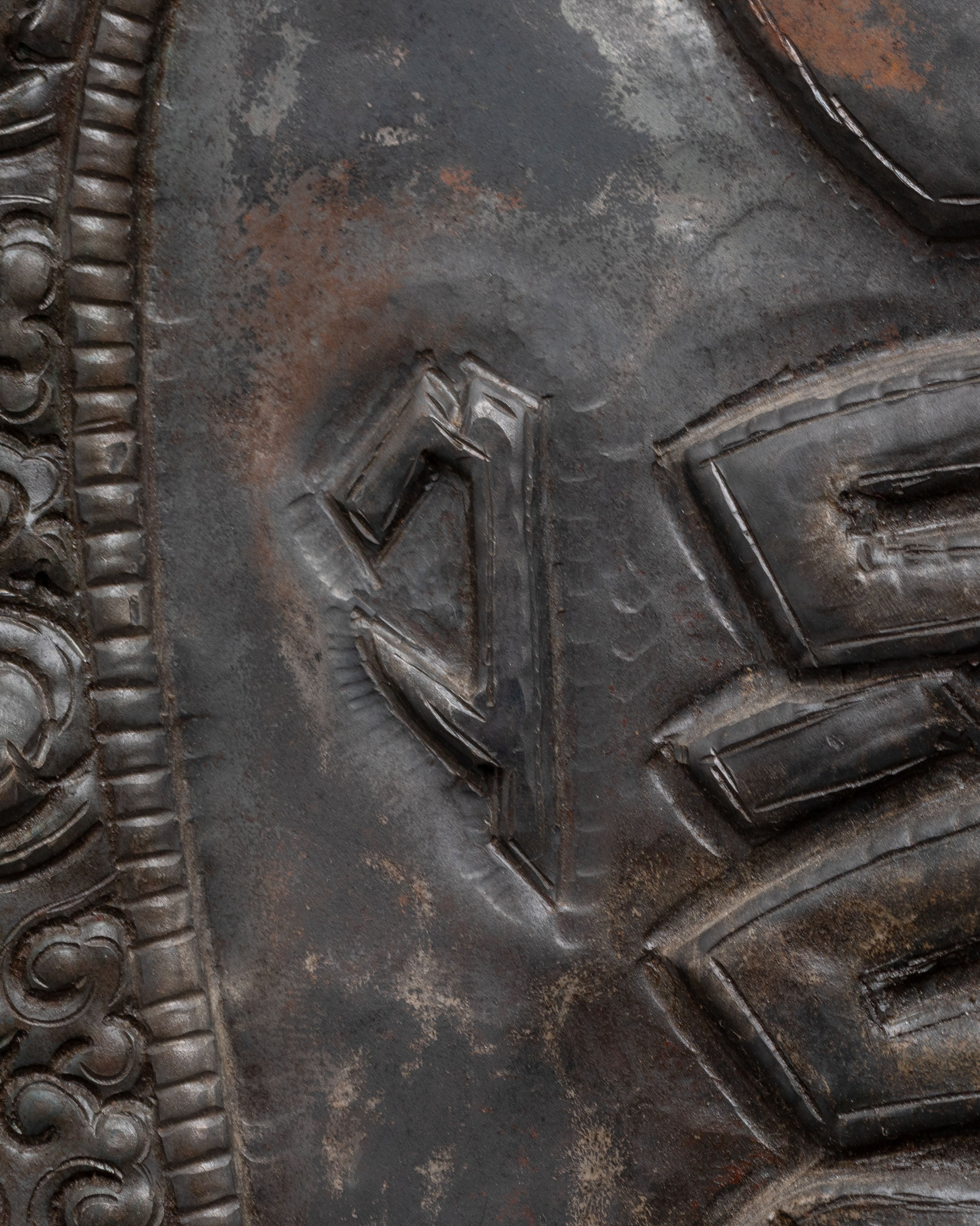 Iron Kala Chakra Wall Hanging | Buddhist Art for Spiritual Connection