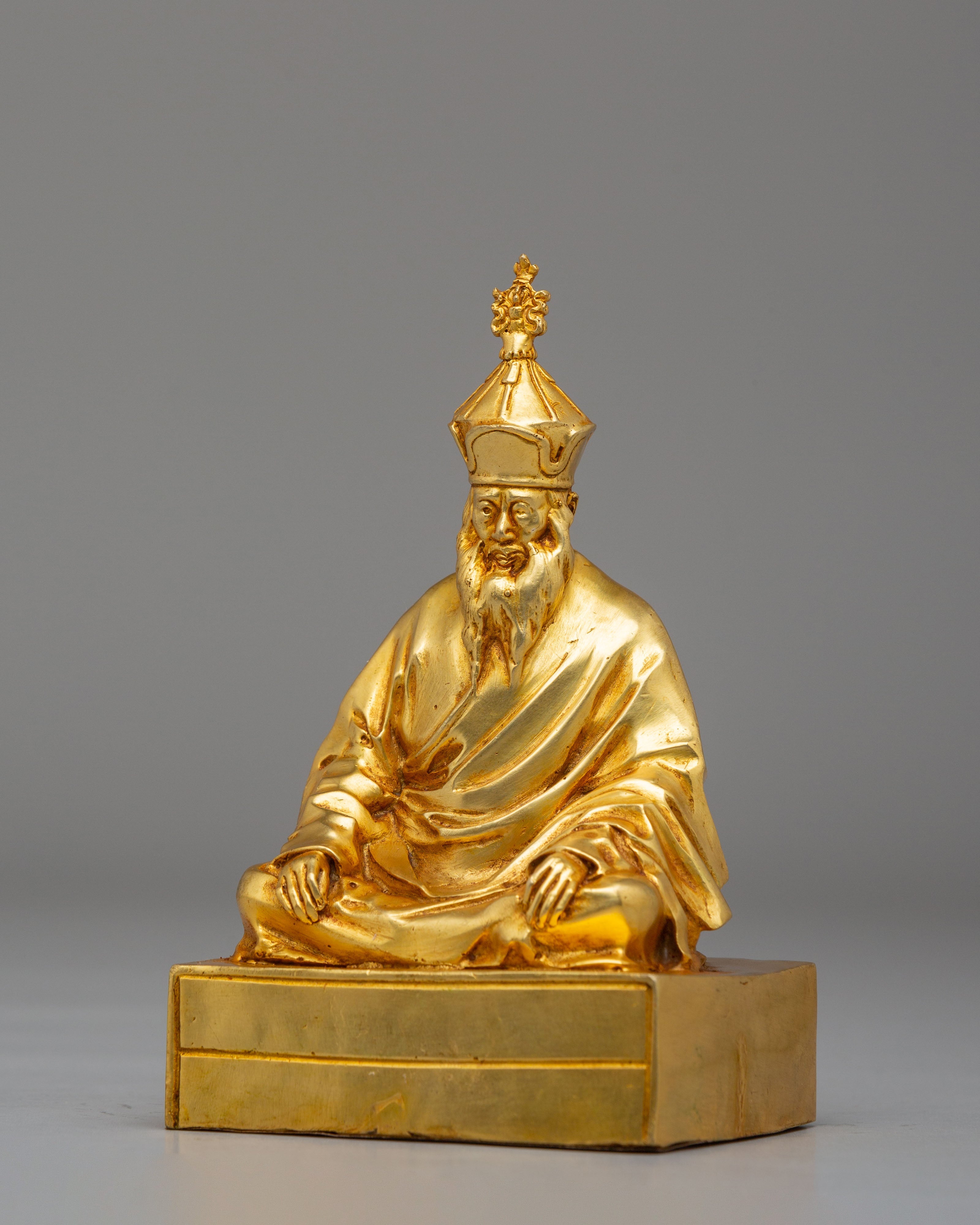 Tibetan Chatral Rinpoche Sculpture | Buddhist Master Statue