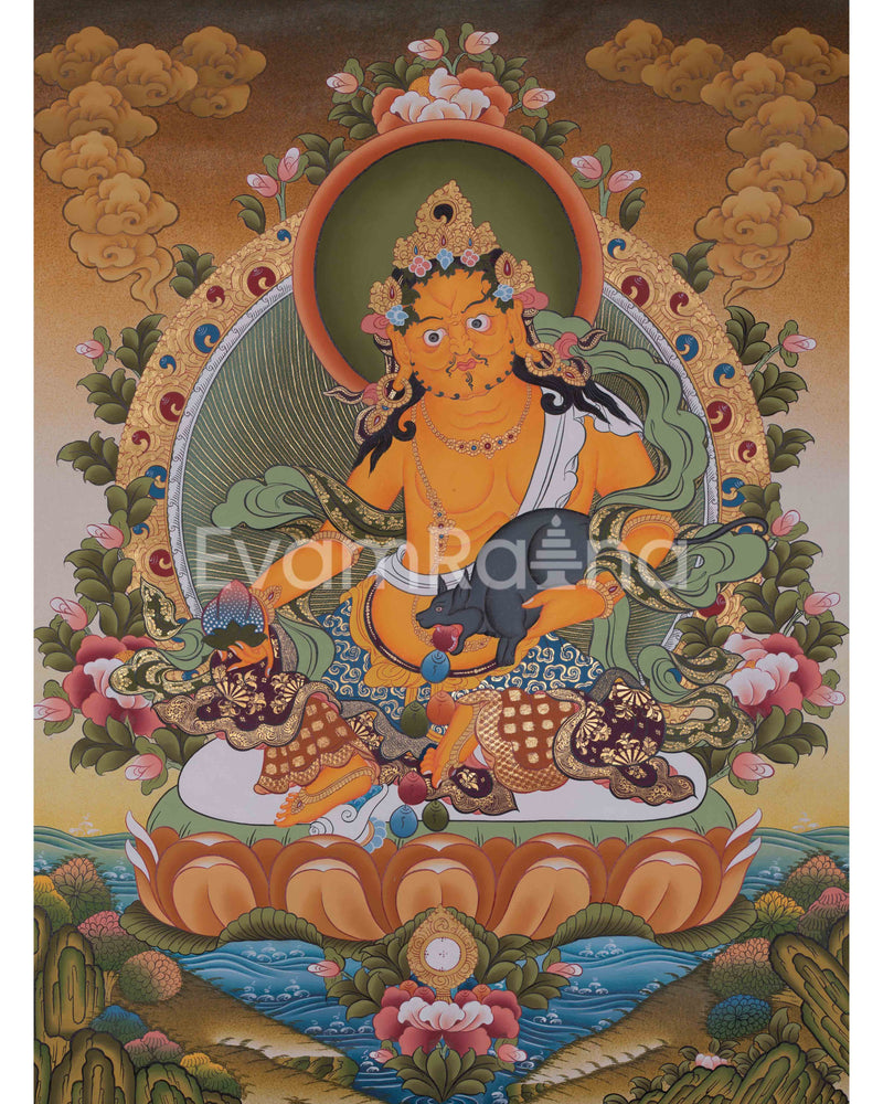 Dzambala Thangka, Guardian of Prosperity