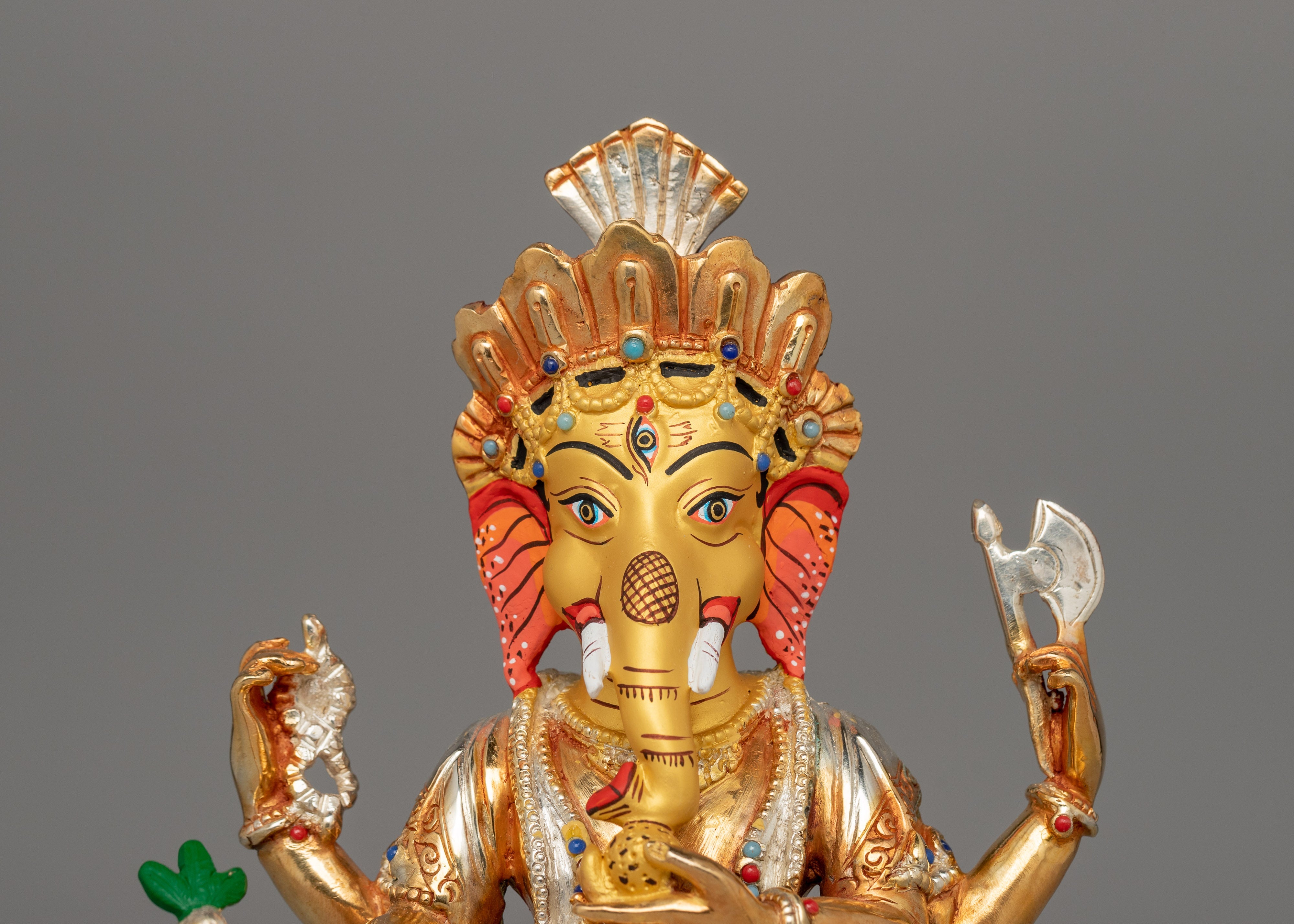 Ganesh Hindu Deity Statue | Religious Figure for Shrine