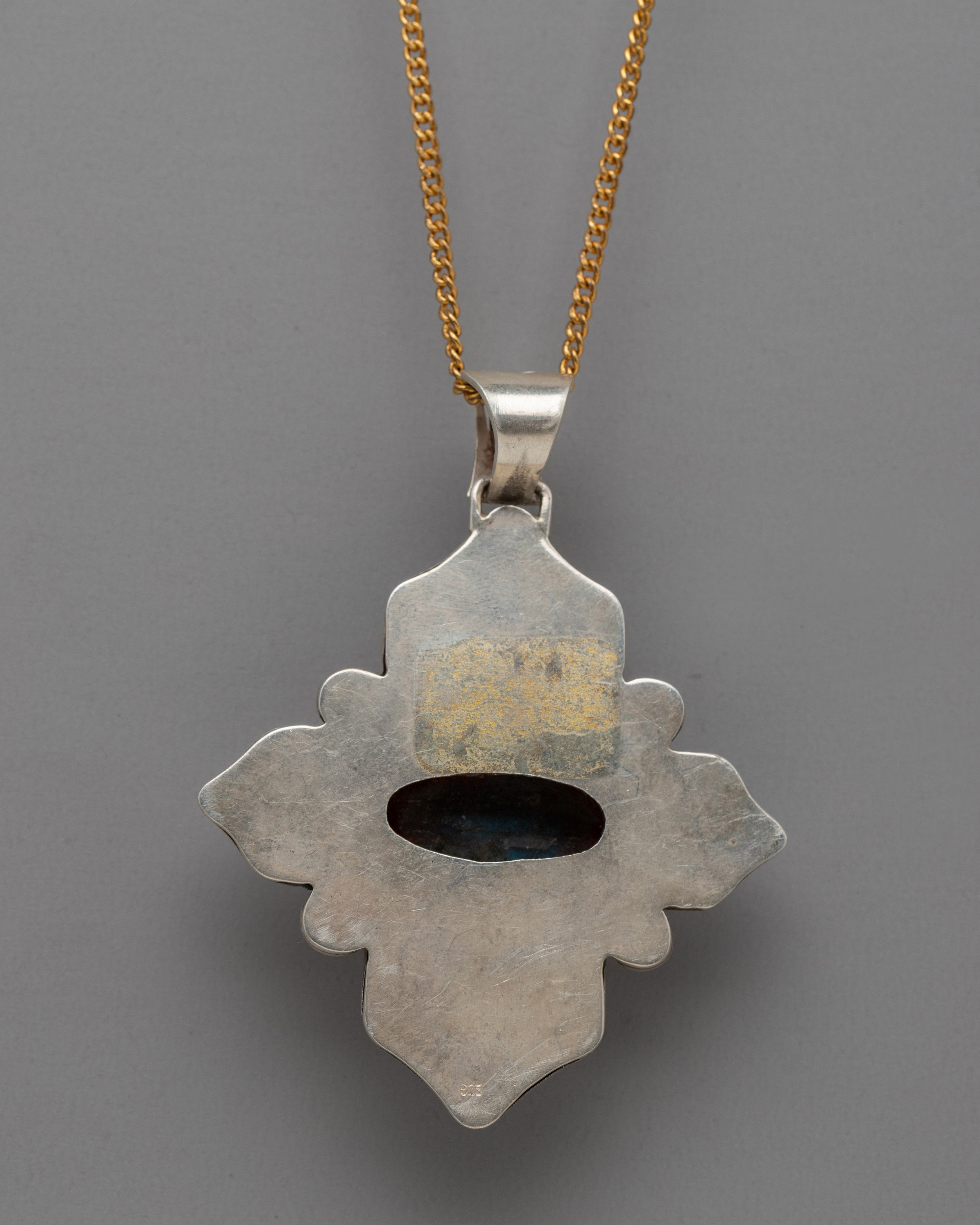 Tibetan Prayer Silver Locket | Sacred Buddhist Jewelry Intricate Designs for Ritual Use