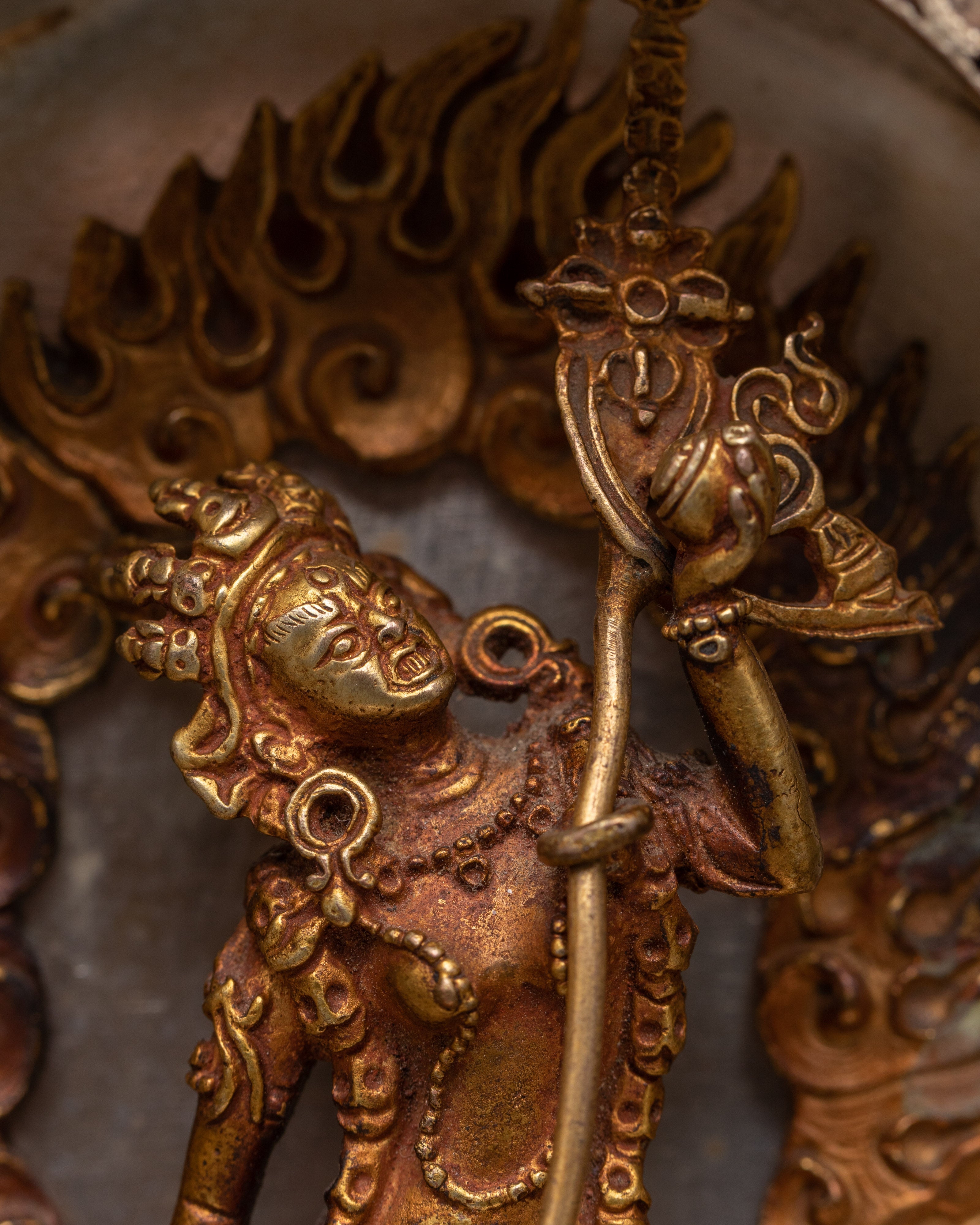 Ghau box with Vajrayogini | Tibetan Buddhist Shrine