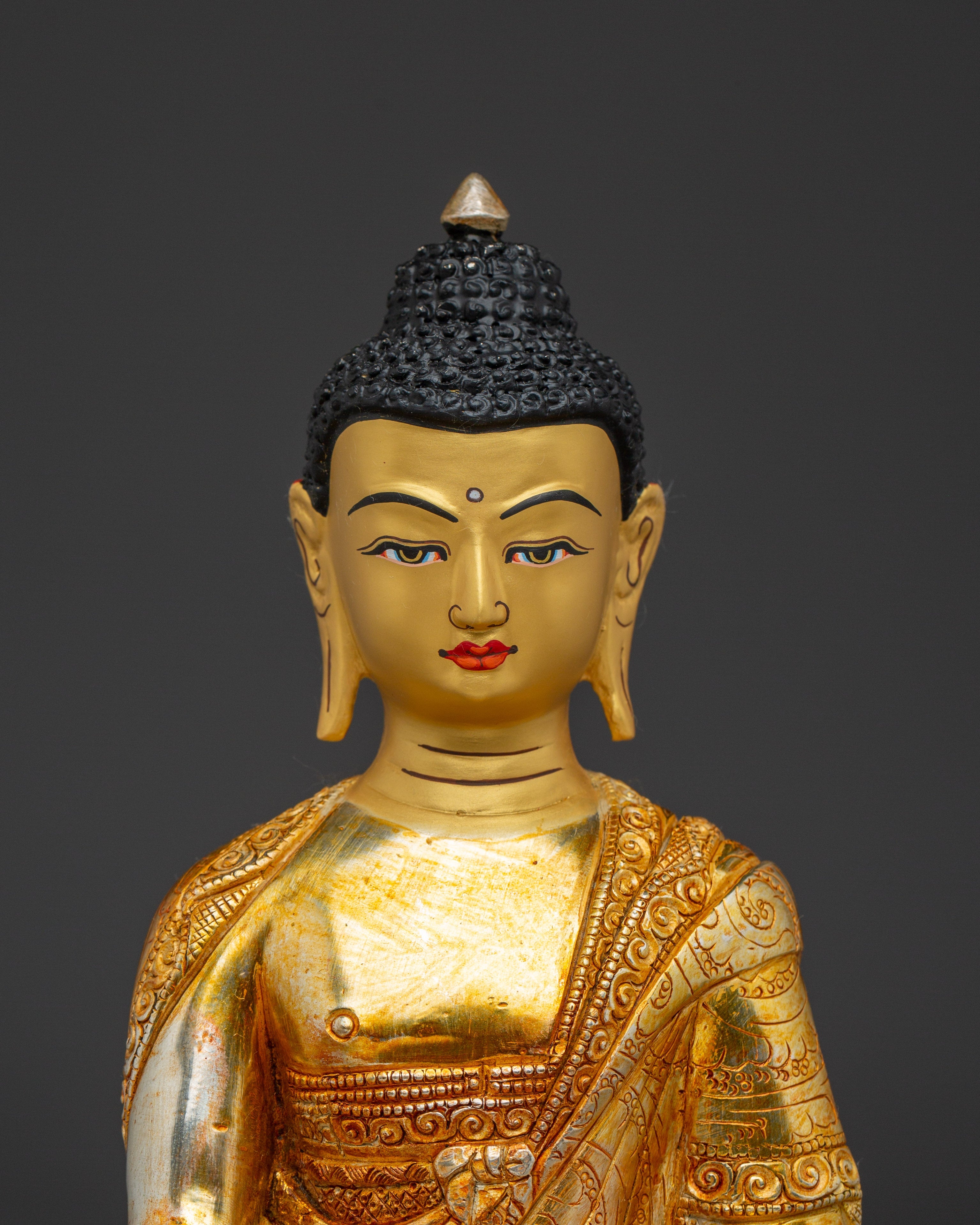 Shakyamuni Buddha - Paragon of Peace | 24K Gold Gilded Statue