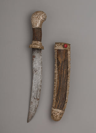 Handcrafted Ritual  Silver Knife | A Sacred Tibetan Artifact