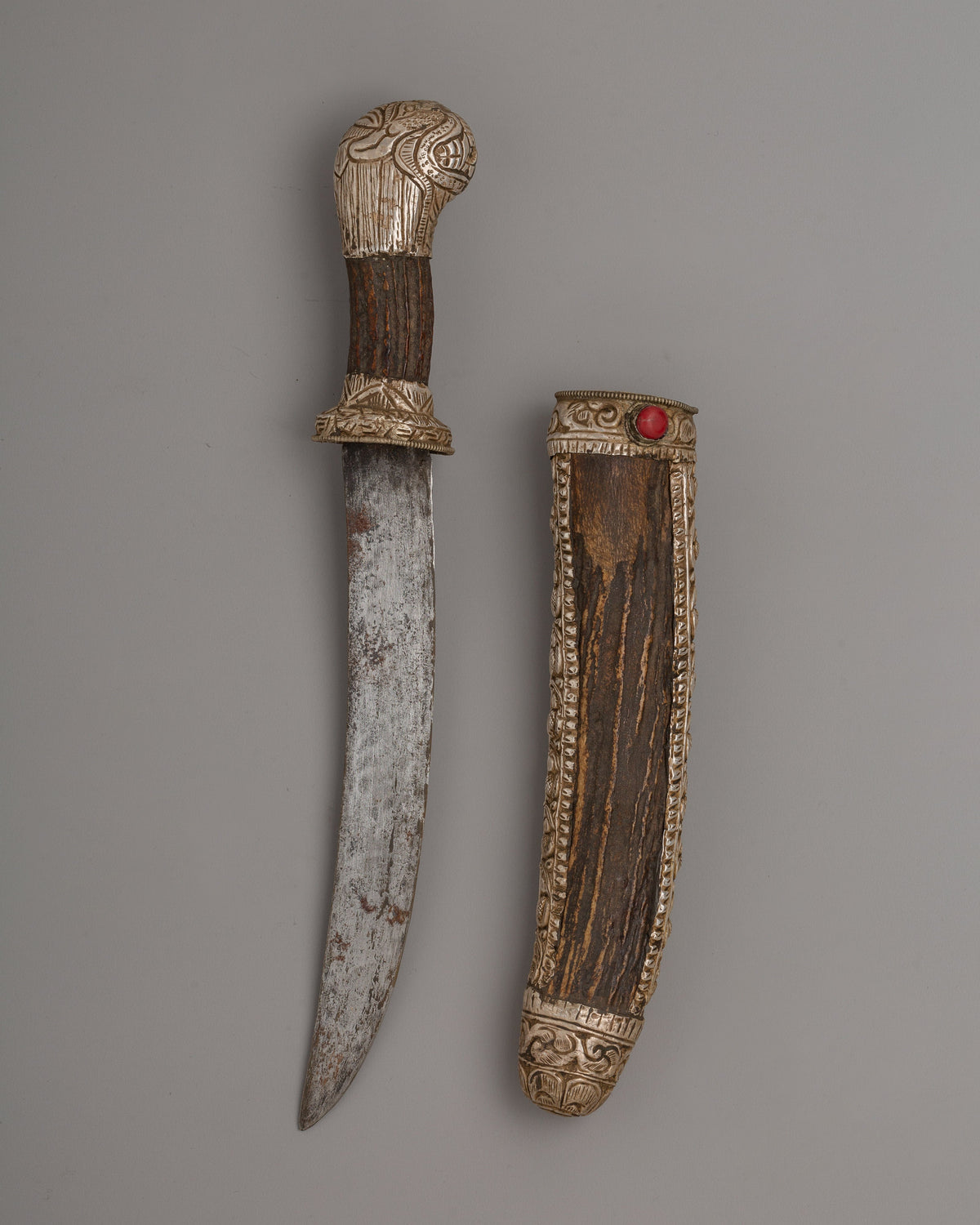 Small Ritual Knife Handcrafted Ritual Silver Knife | A Sacred Tibetan Artifact