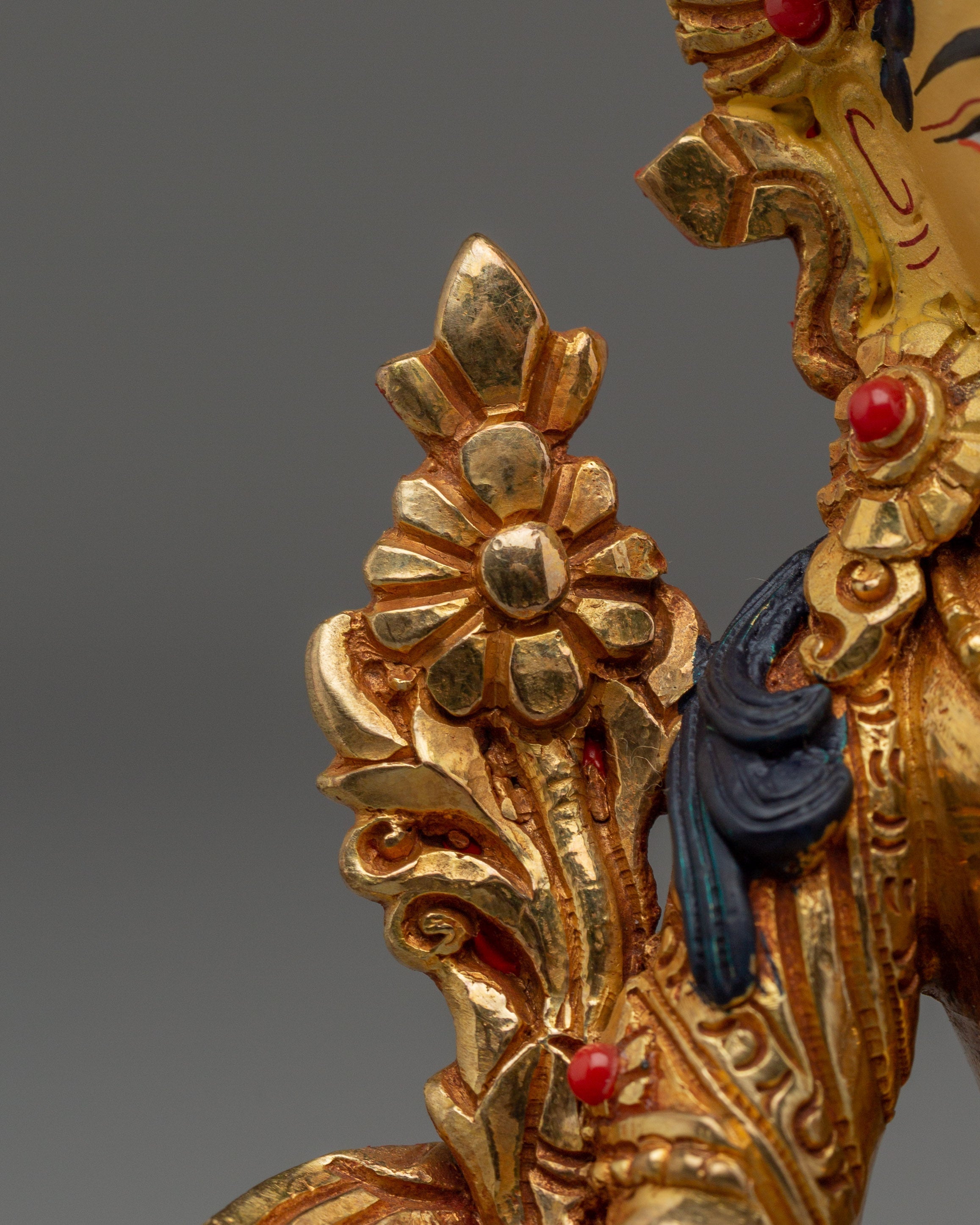 Divine Bodhisattva Green Tara Golden Artwork for Meditation and Decor