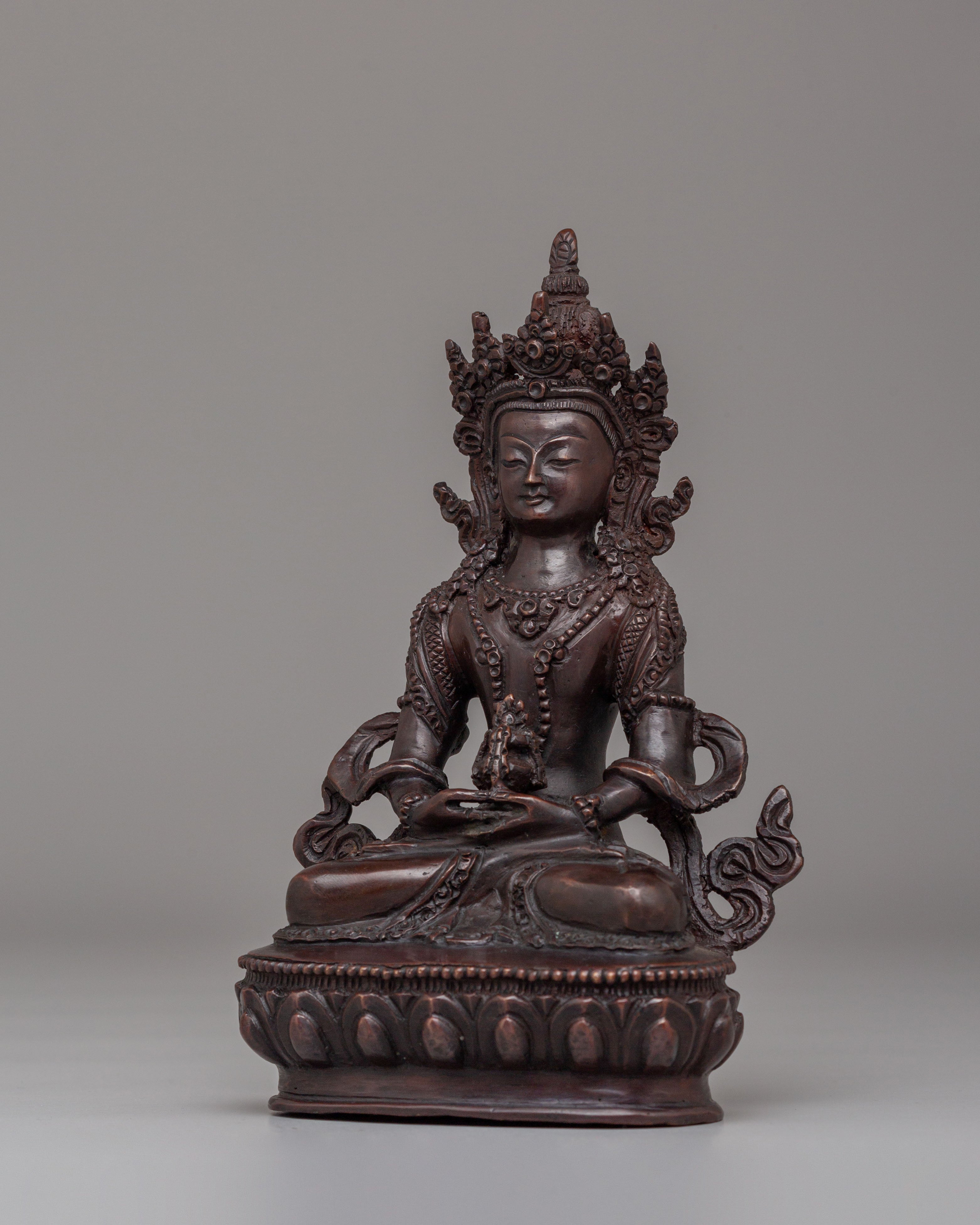 Tibetan Amitayus Deity Statue | Buddha of Infinite Life