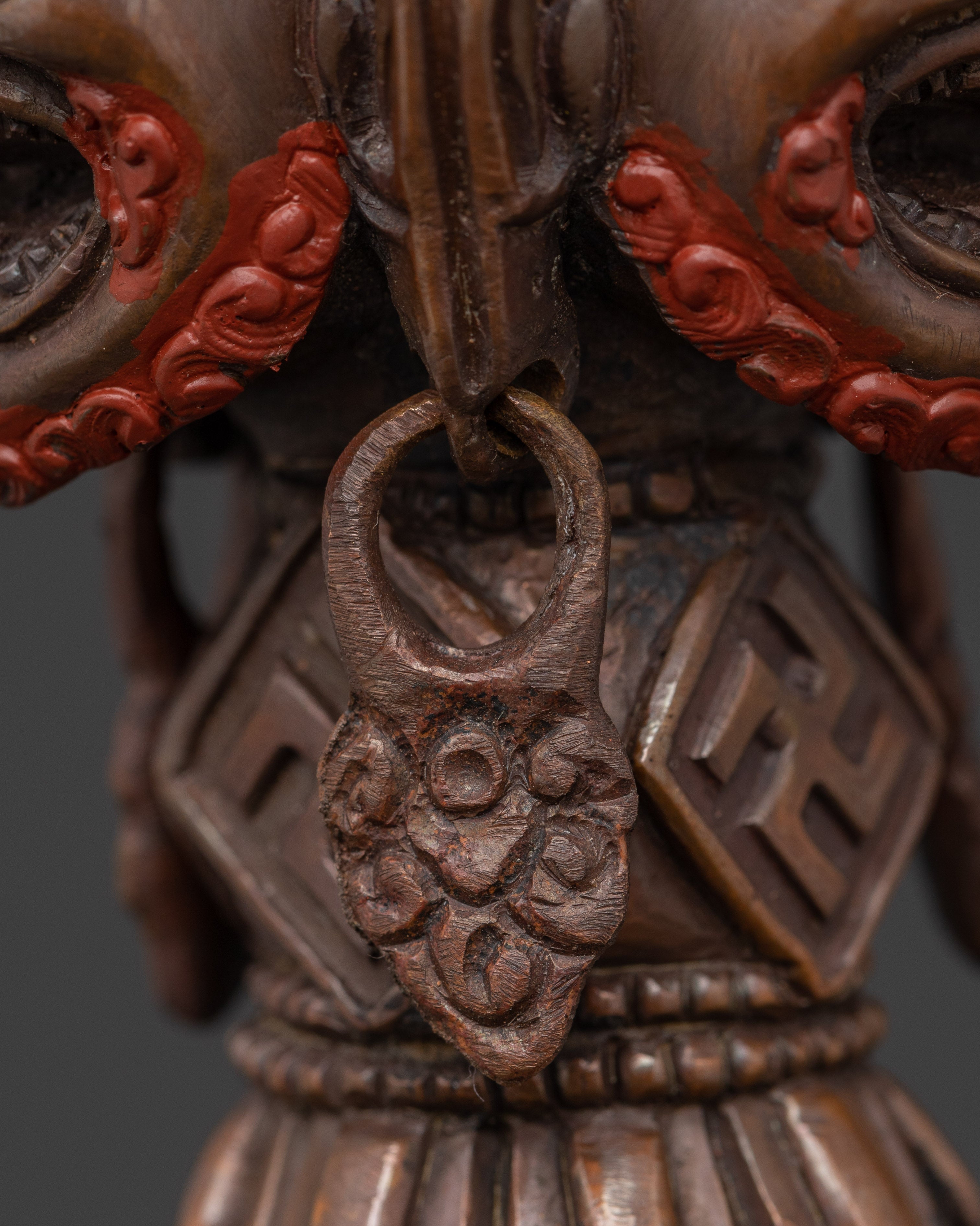 Handcrafted Phurba Dagger | Sacred Tibetan Ritual Tool with Deity Figure Design