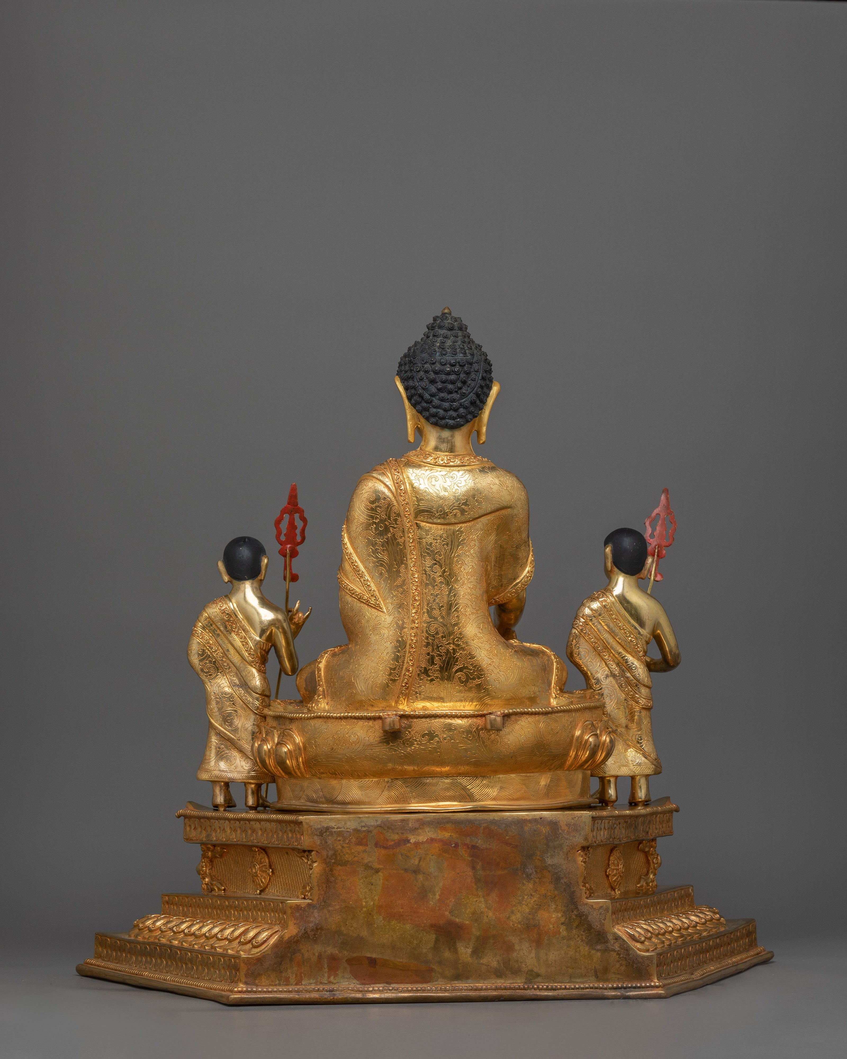 Shakyamuni Buddha On Thone With Disciples | Path To Enlightenment