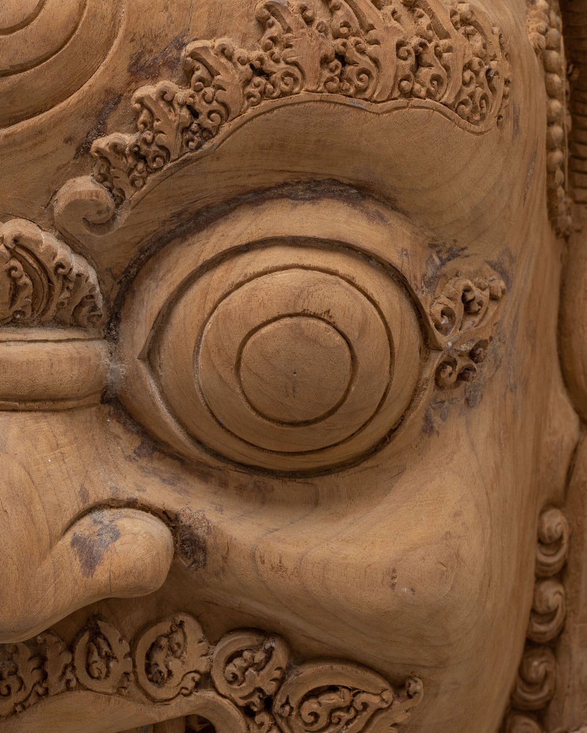 Wooden Bhairava Wall Hanging | Exclusive Hand-Carved Sacred Artwork