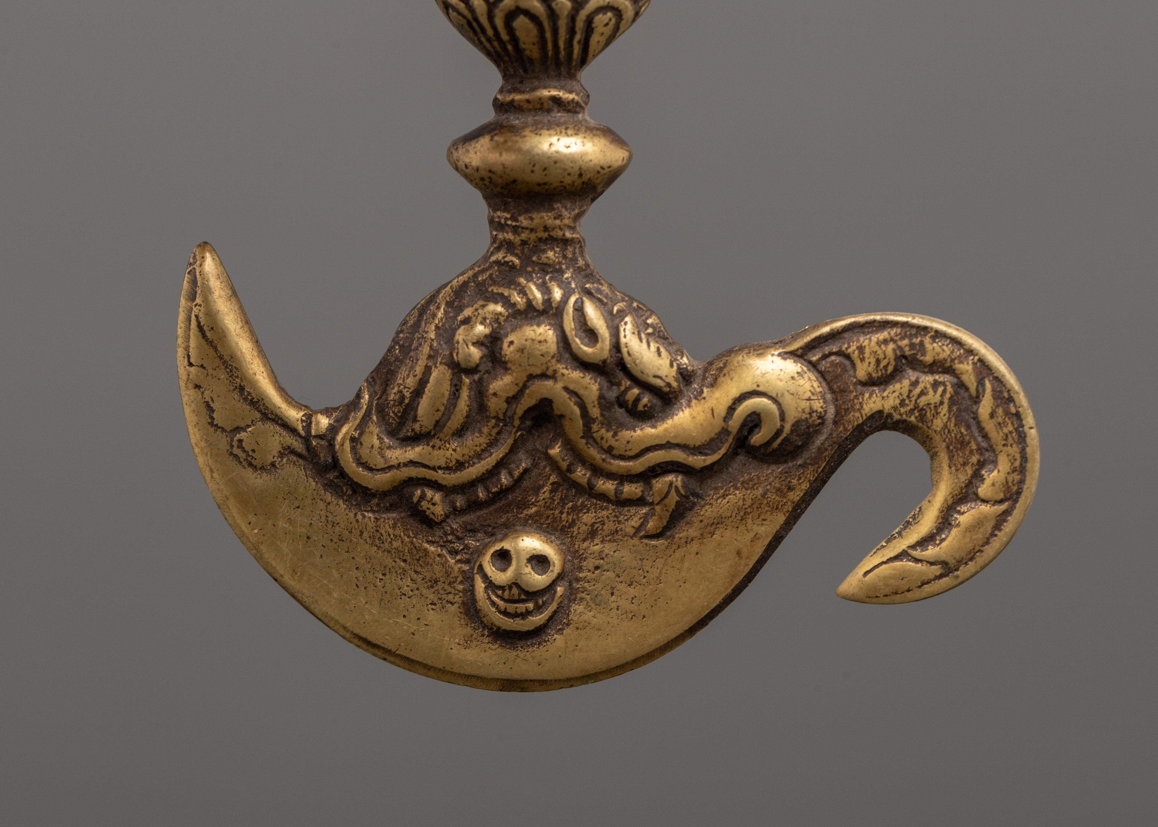 Kartika Knife Tibetan Ritual Tool | Sacred Buddhist Ceremony Dagger