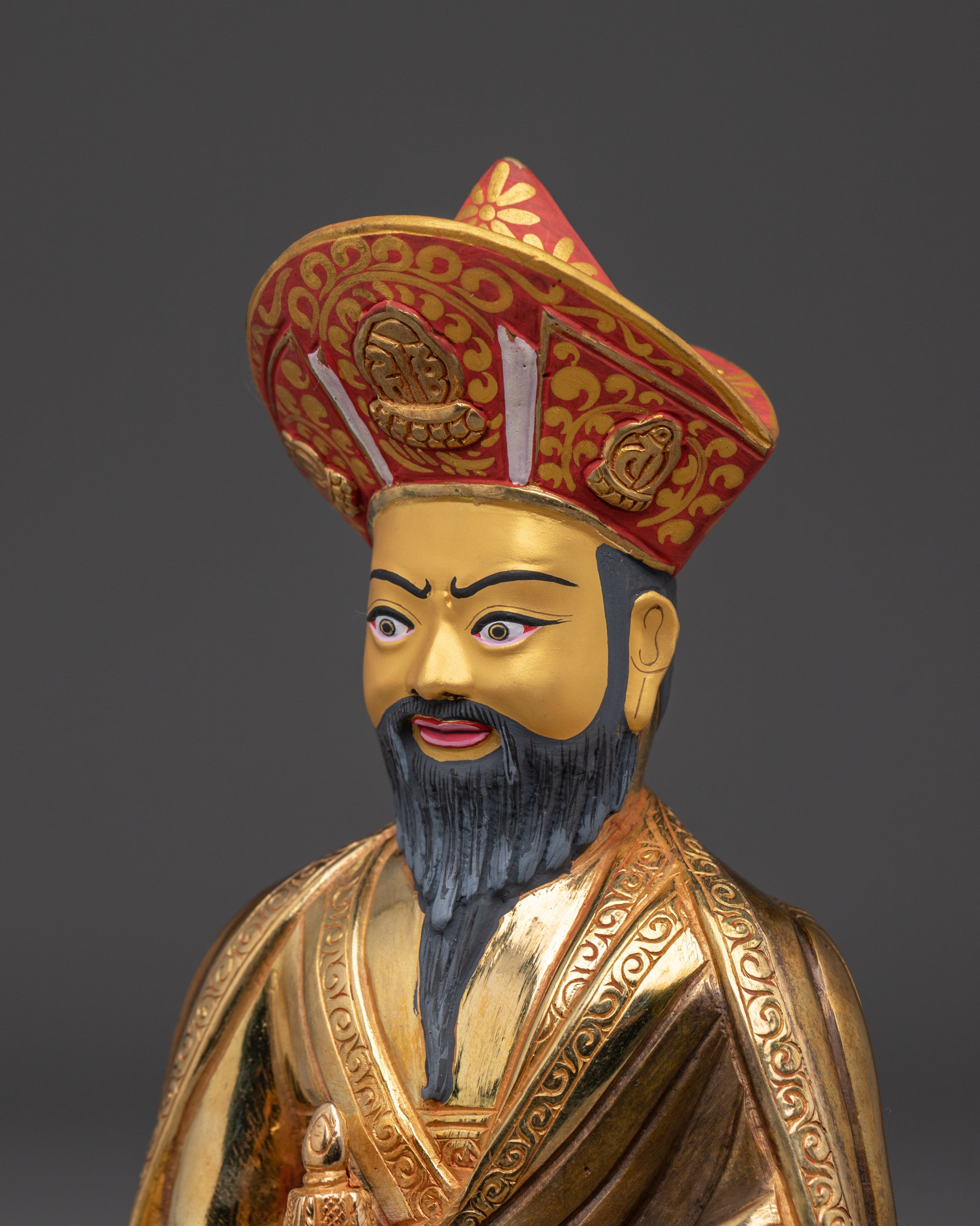 Vajrayana Master Guru Shapdum Sculpture | Tibetan Guru