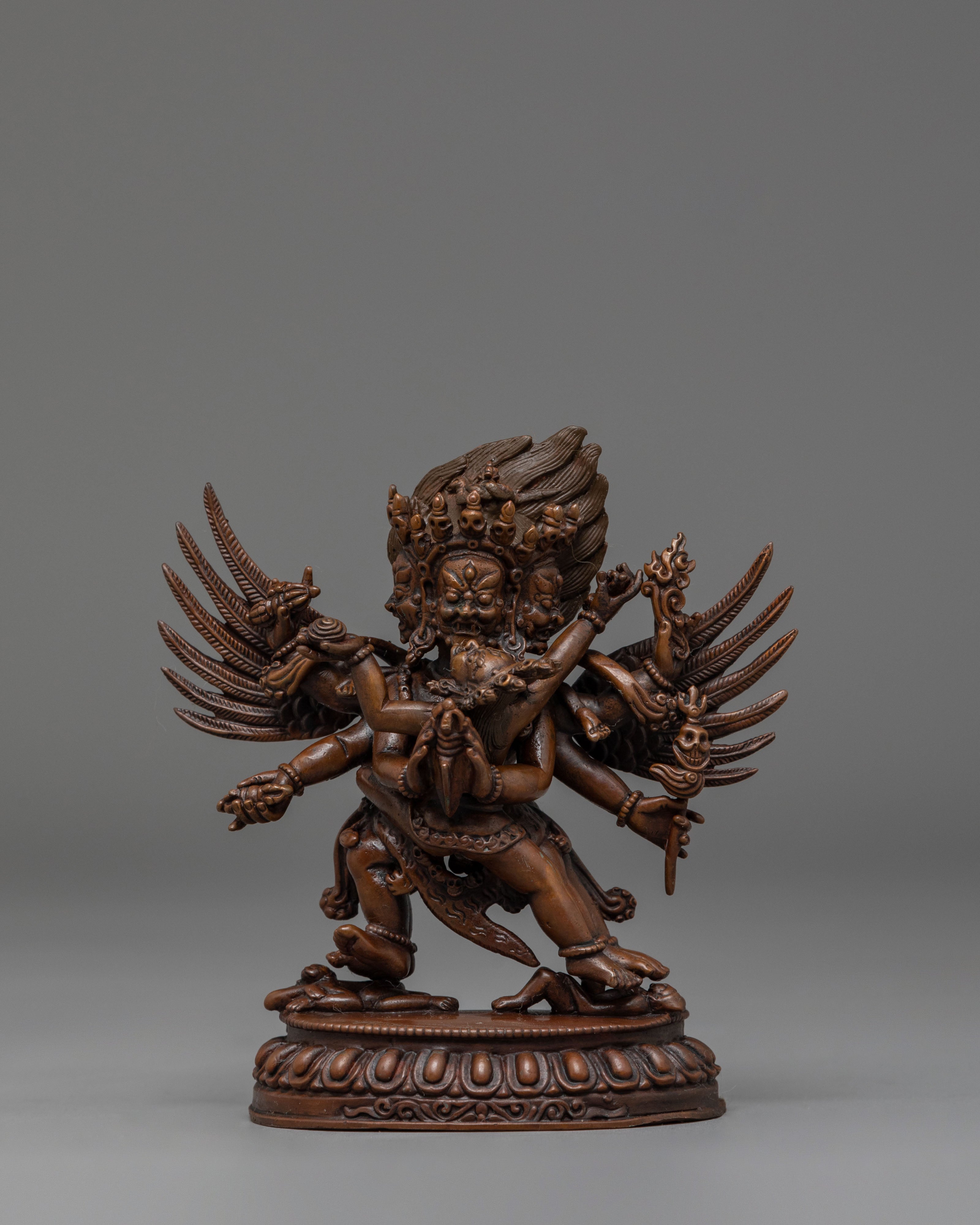 Sacred Vajrakilaya Statue for Tantric Altars | Handmade Buddhist Sculpture