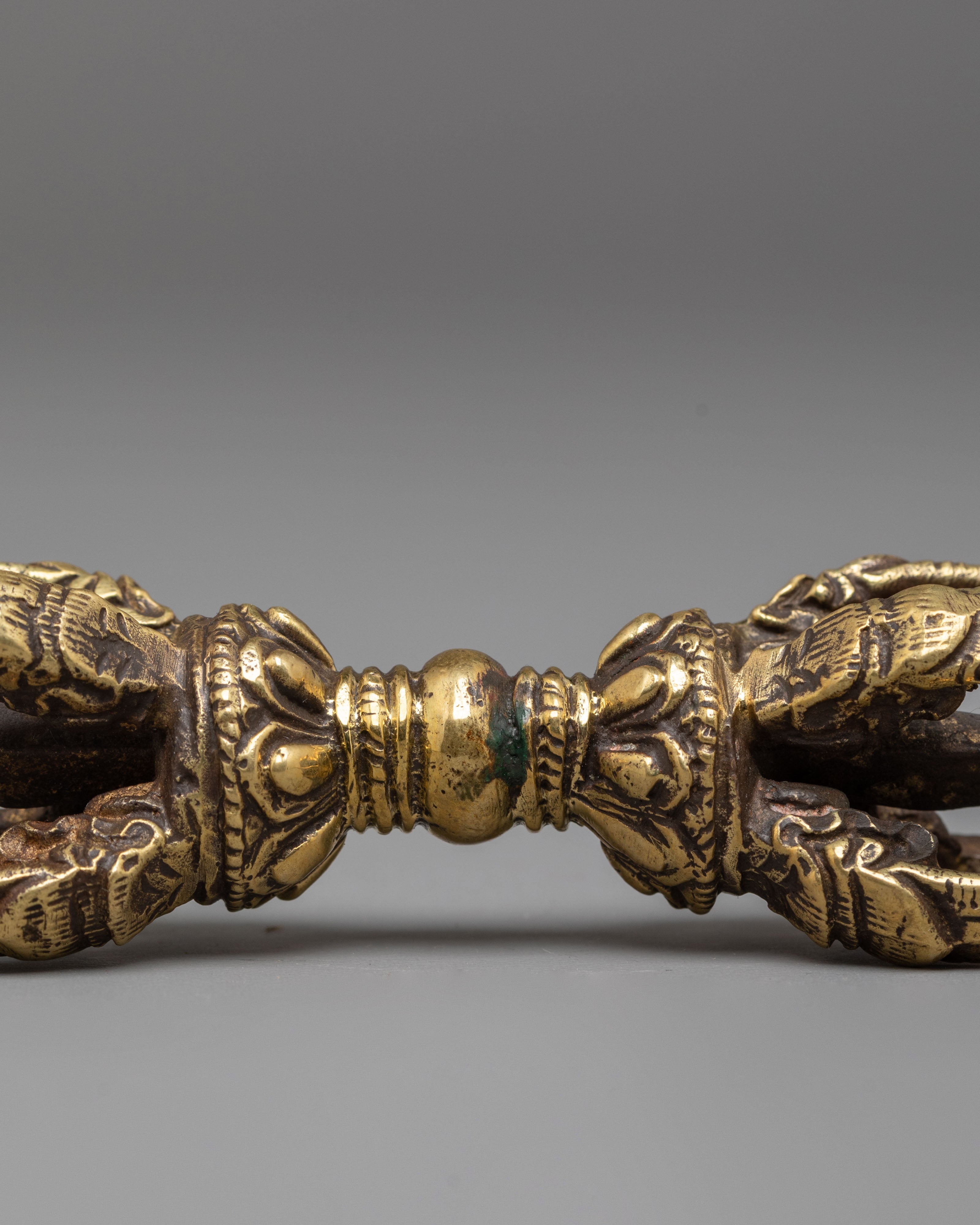 Tibetan Vajra for Ritual Practice | Handcrafted Brass Dorje