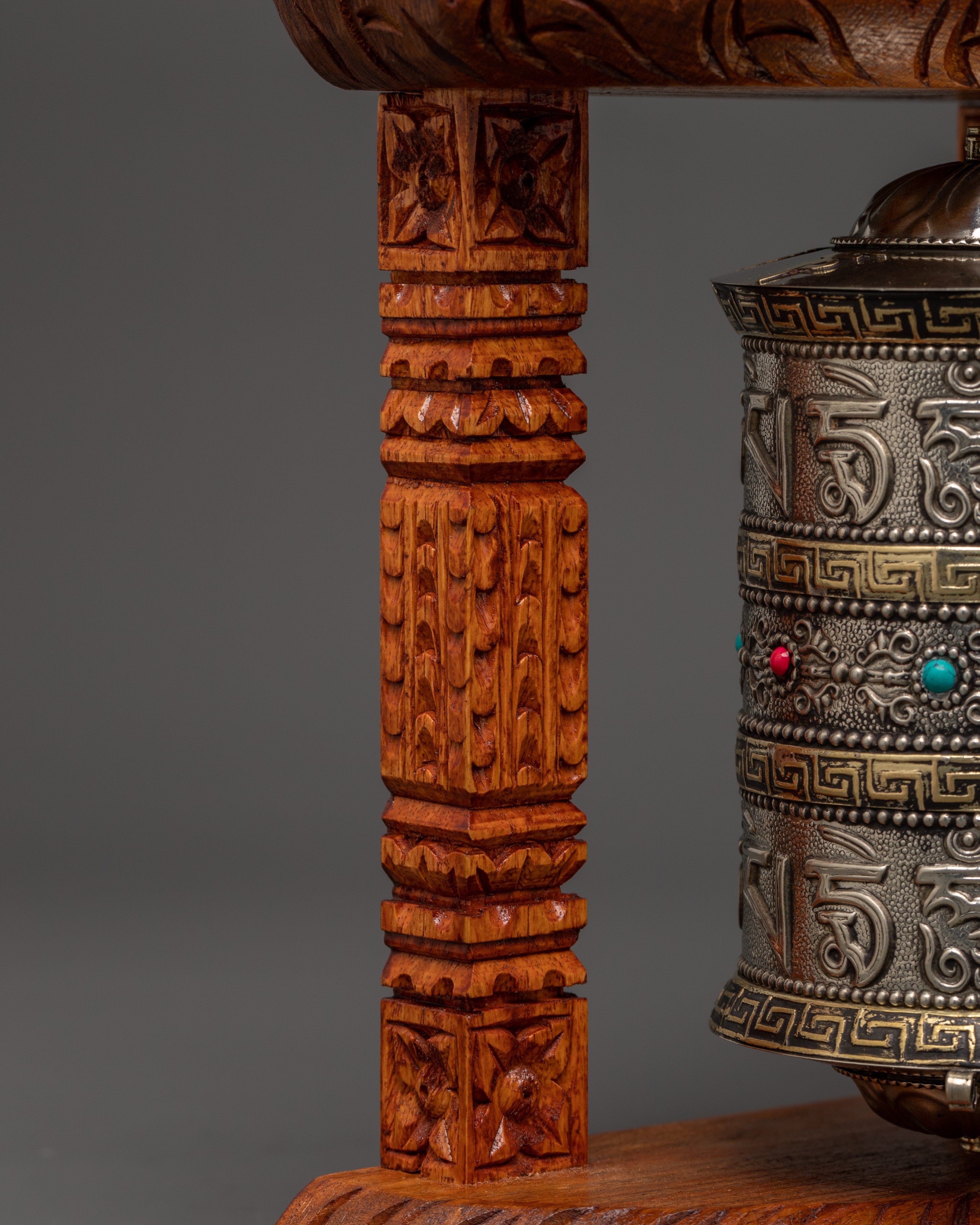 Handcrafted Sacred Copper Tibetan Prayer Wheel | Home Decor Gift
