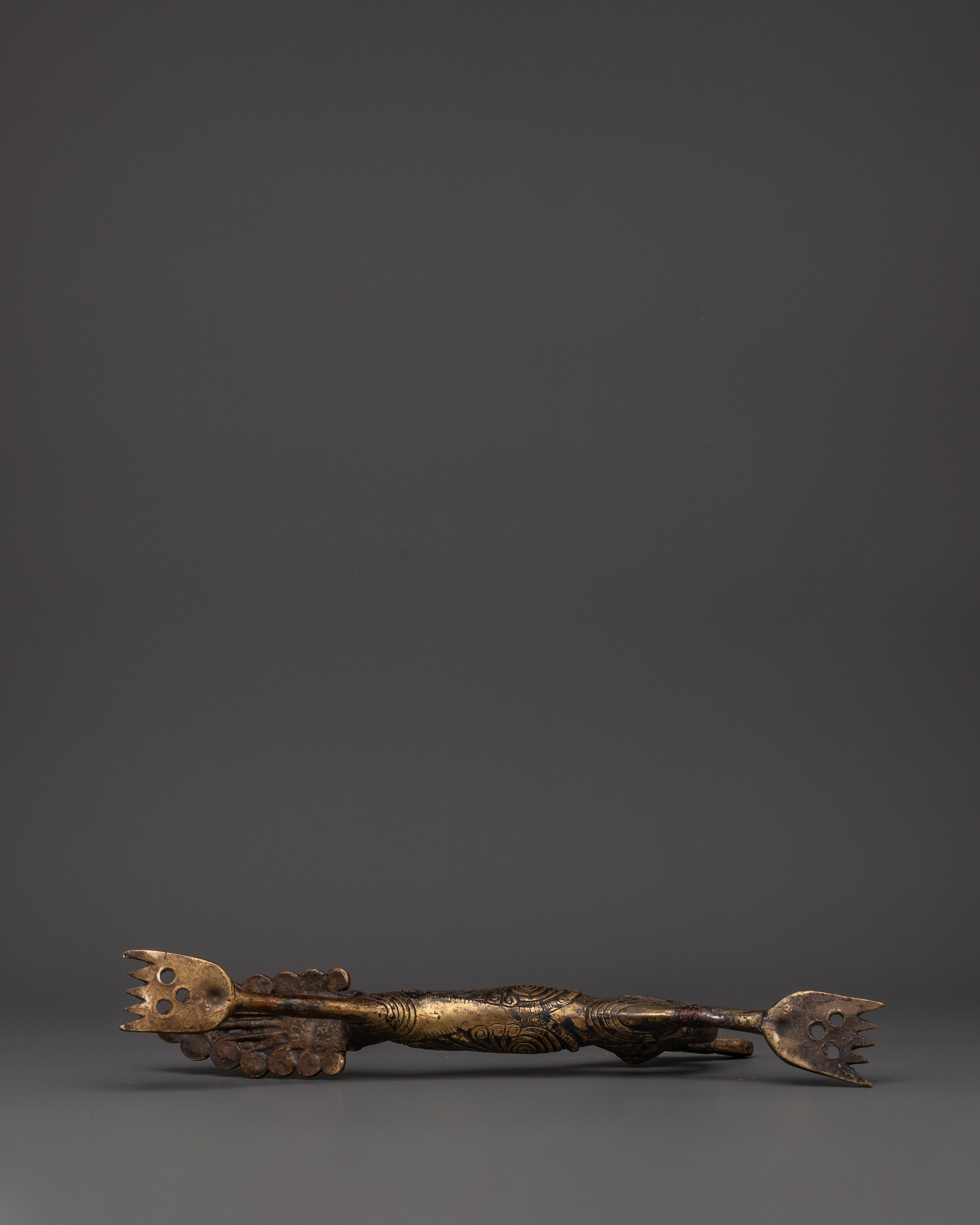 Tibetan Brass Door Handle Set | Spiritual Door Accessory