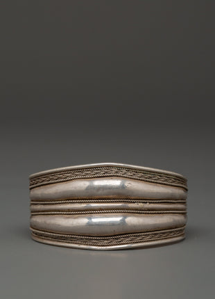Sterling Silver Tibetan Cuff Bracelet