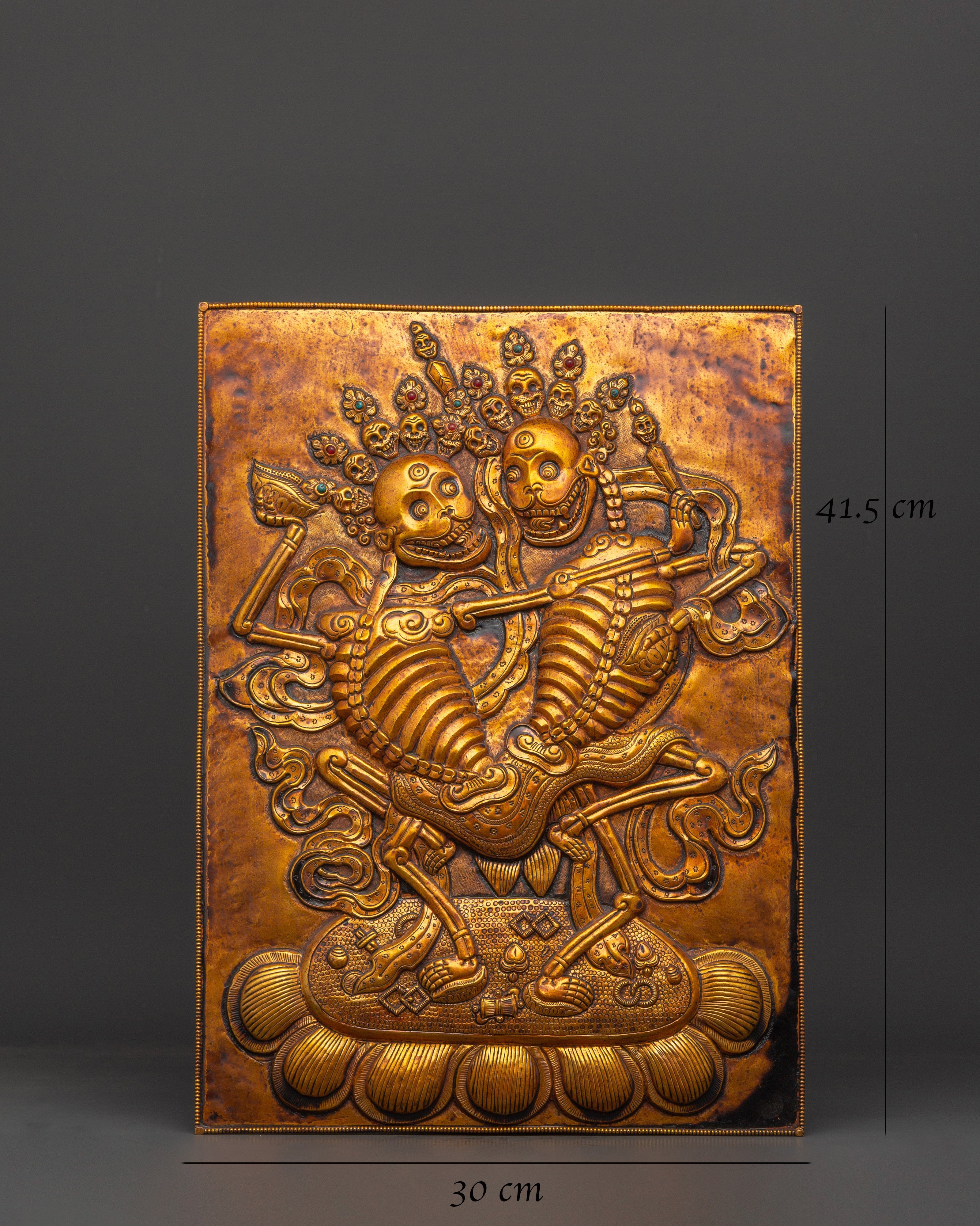 Chitipati Gold Plated Wall Hanging | Symbol of Impermanence