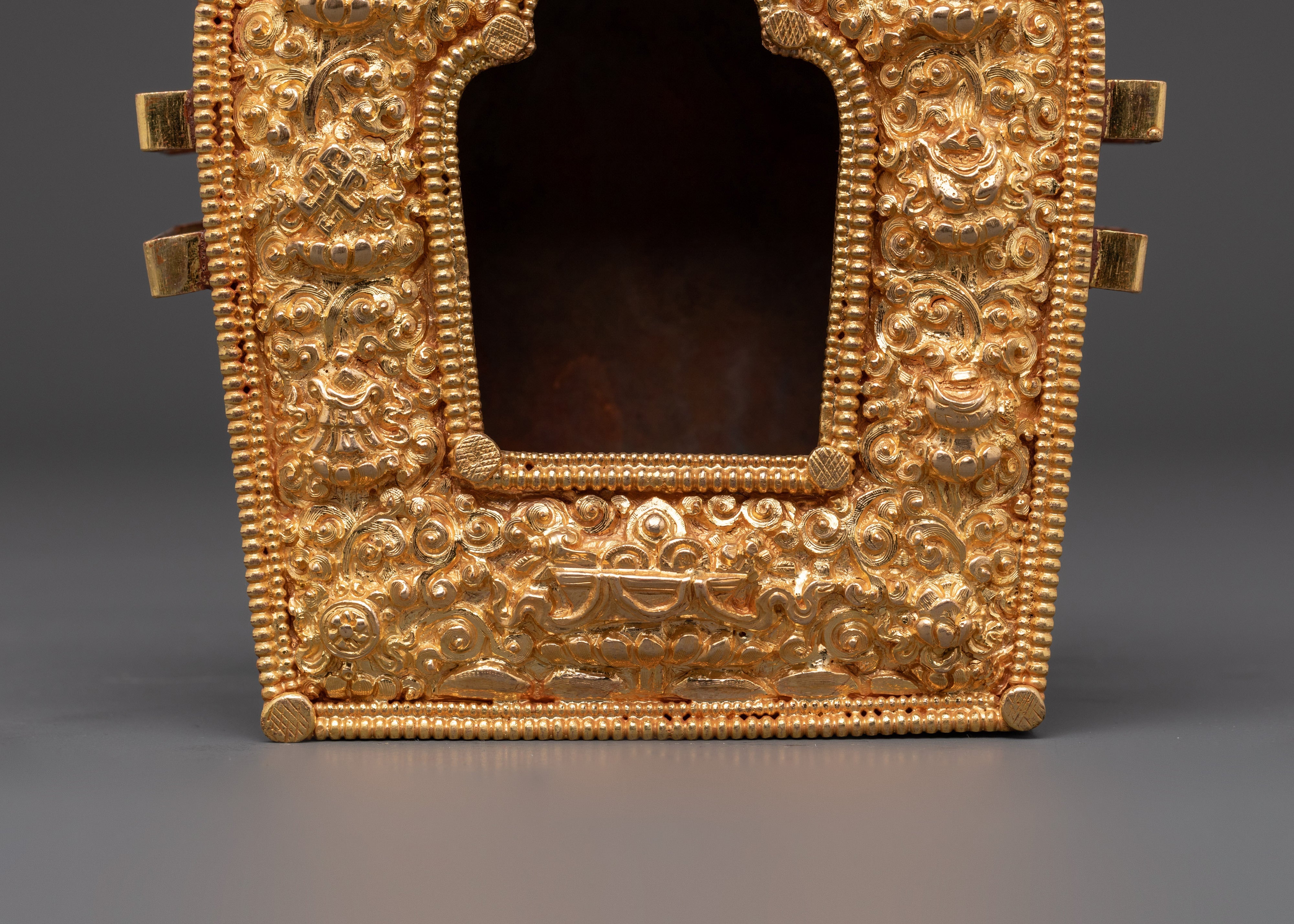 Authentic Handmade Tibetan Ghau Box | Meditation Mantra Box