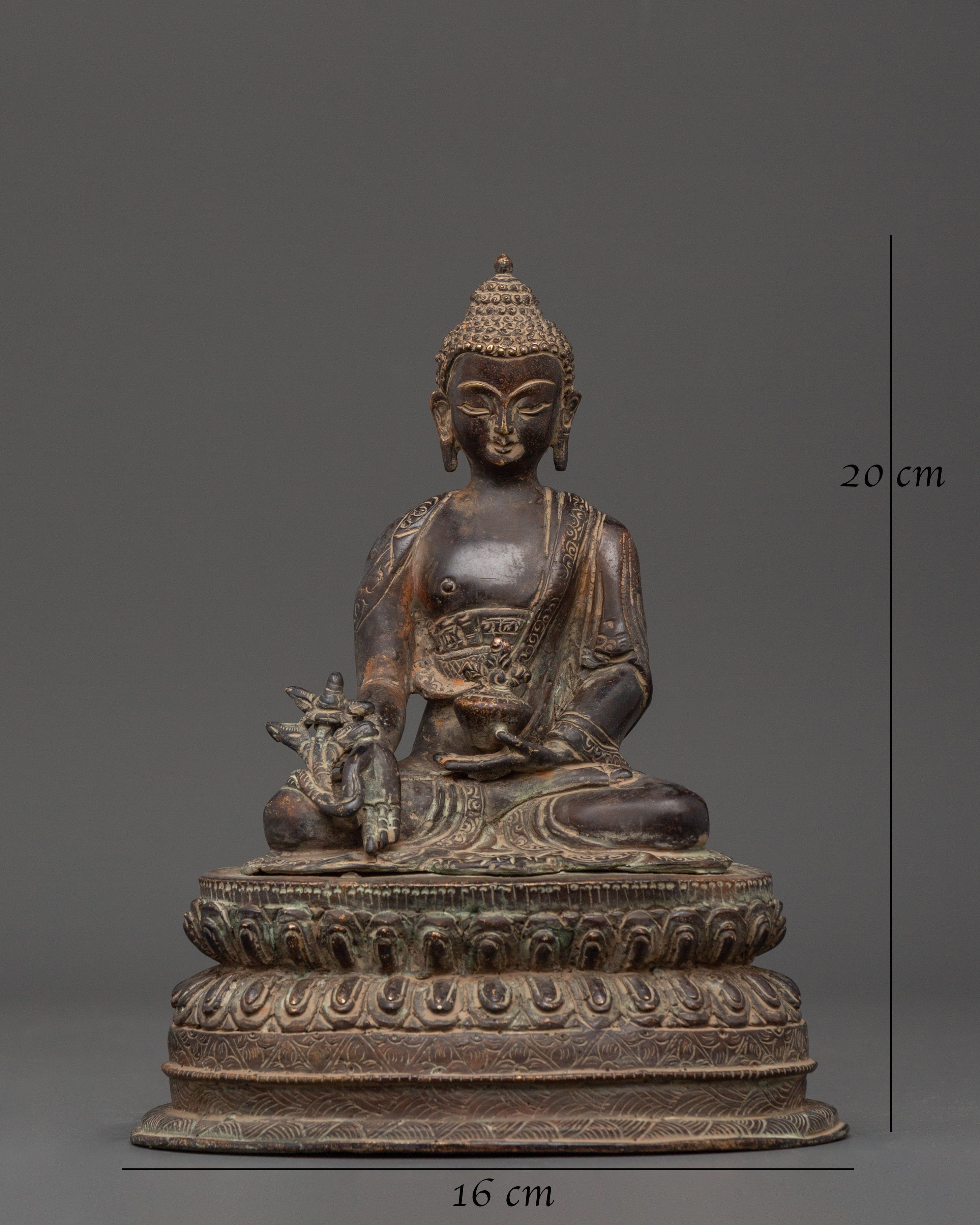 Sacred Statue of Healing Buddha | The Compassionate Healer