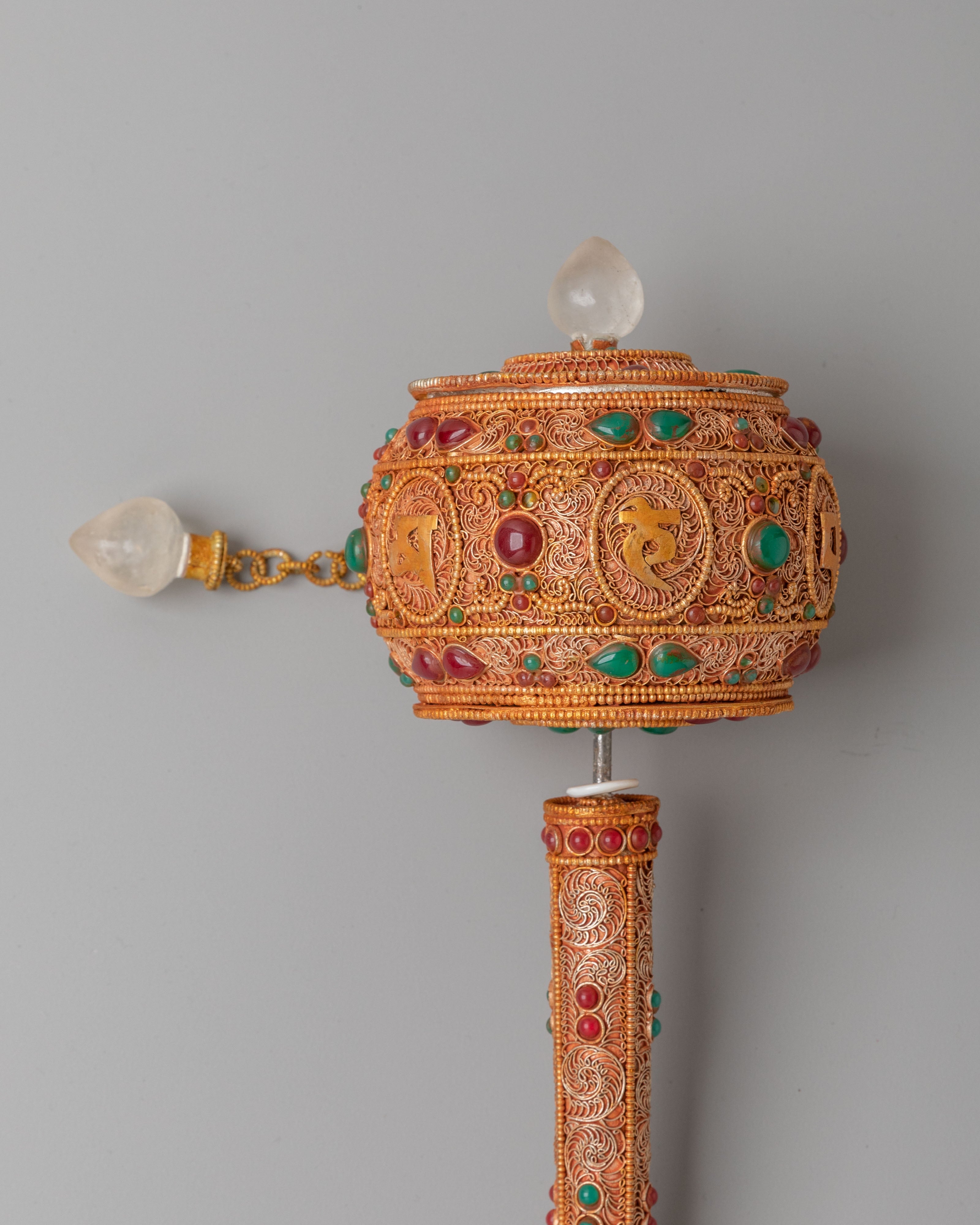Mantra Mani Prayer Wheel | Handcrafted Tibetan Buddhist Prayer Wheel