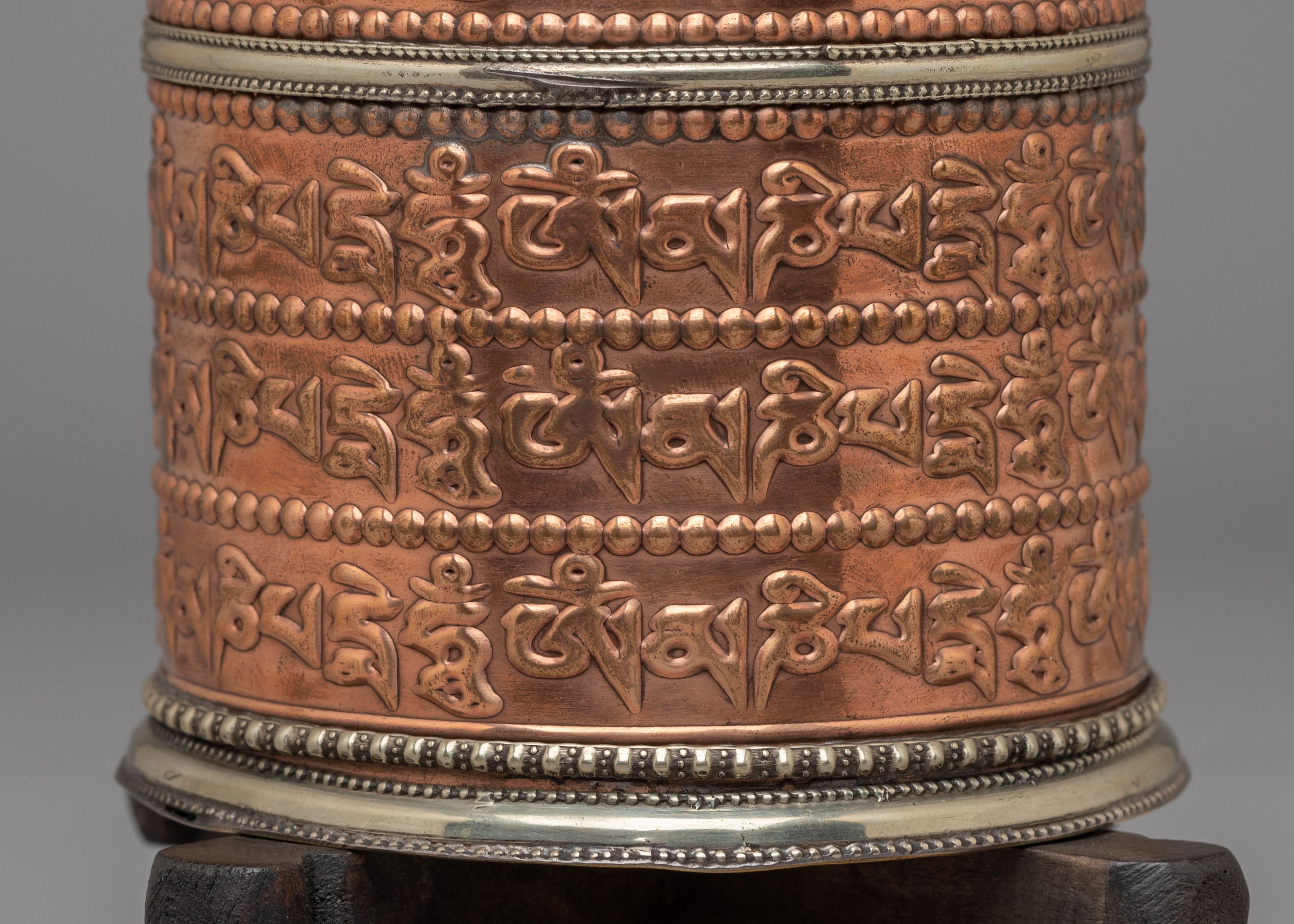 Traditional Altar Mantra Prayer Wheel | Spiritual Home Decor