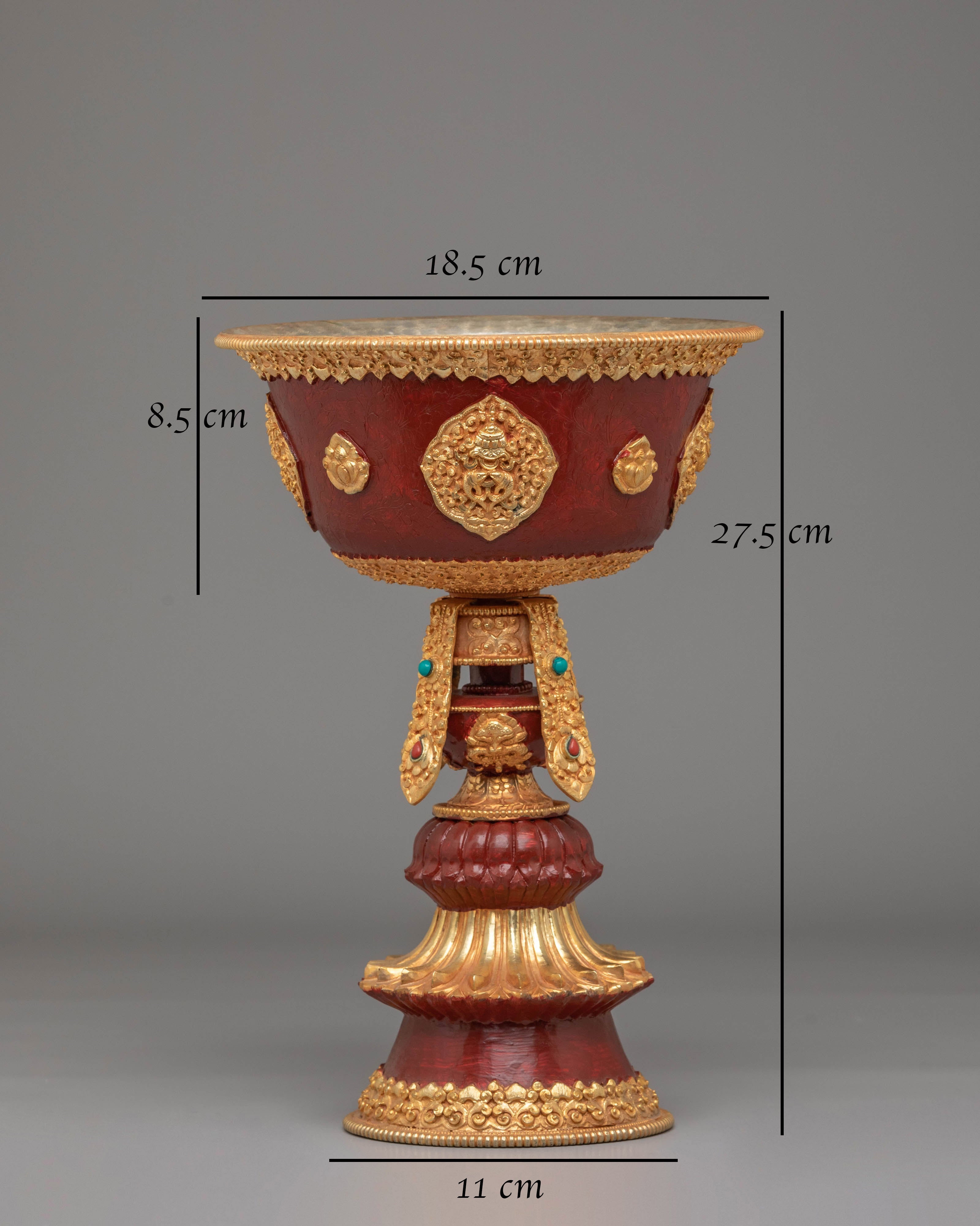 Tibetan Butter Lamp for Rituals | Handcrafted Sacred Offering Lamps