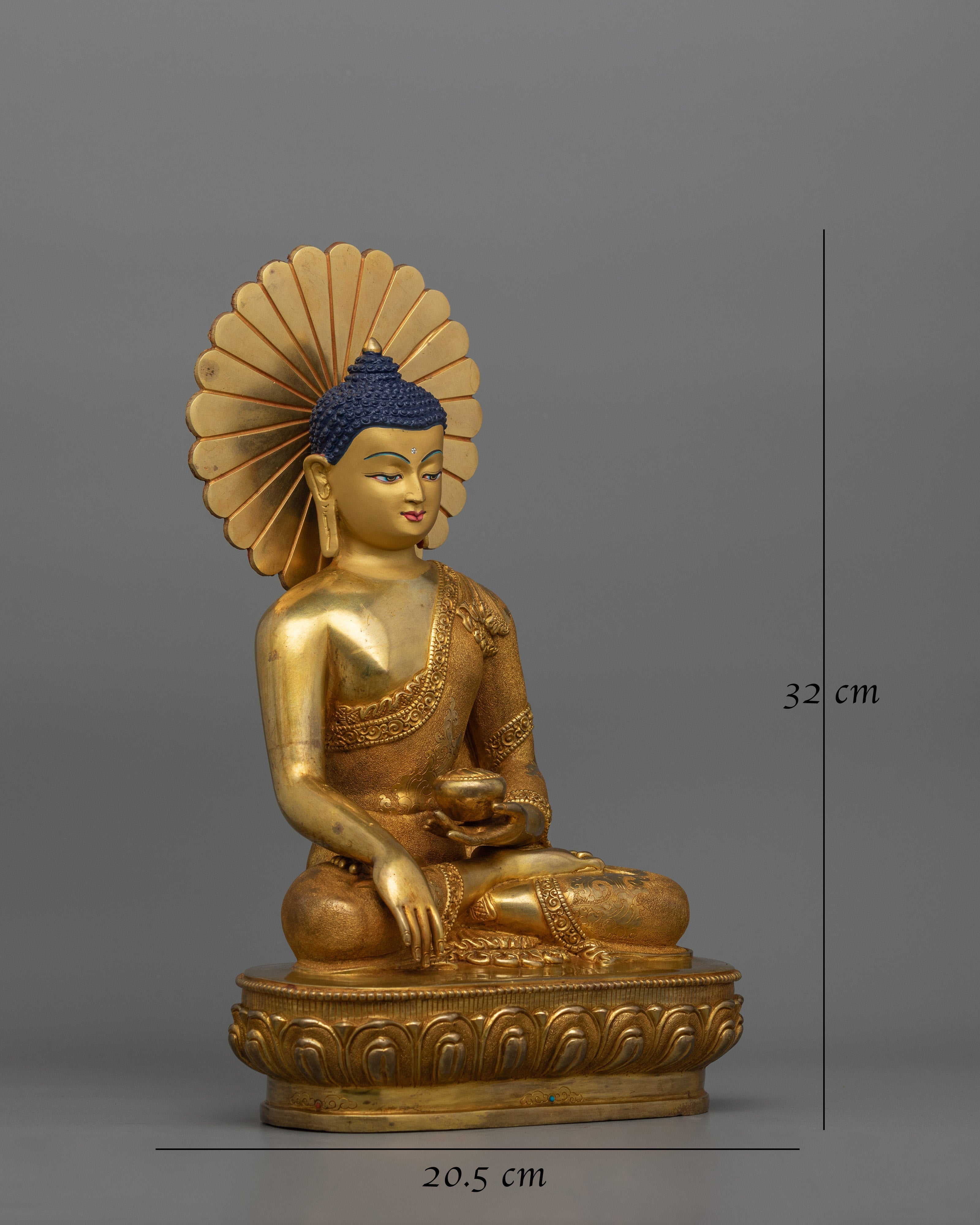 Meditating Buddha Shakyamuni Statue