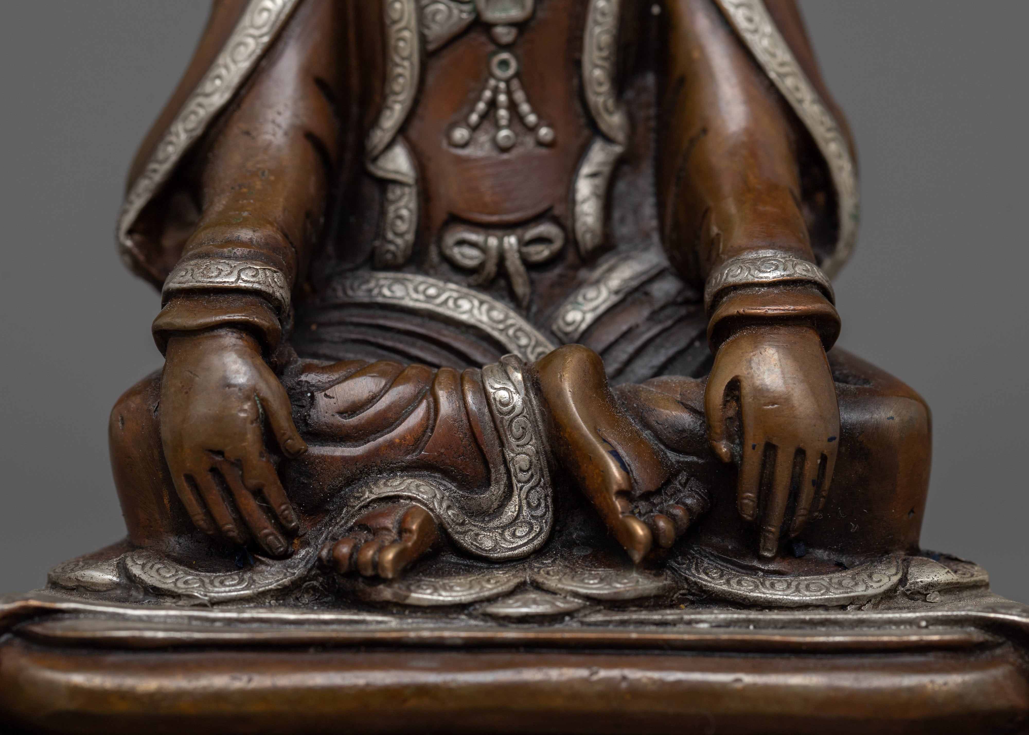 Buddhist Master Marpha Statue | Exquisite Copper Sculpture for Spiritual Reverence