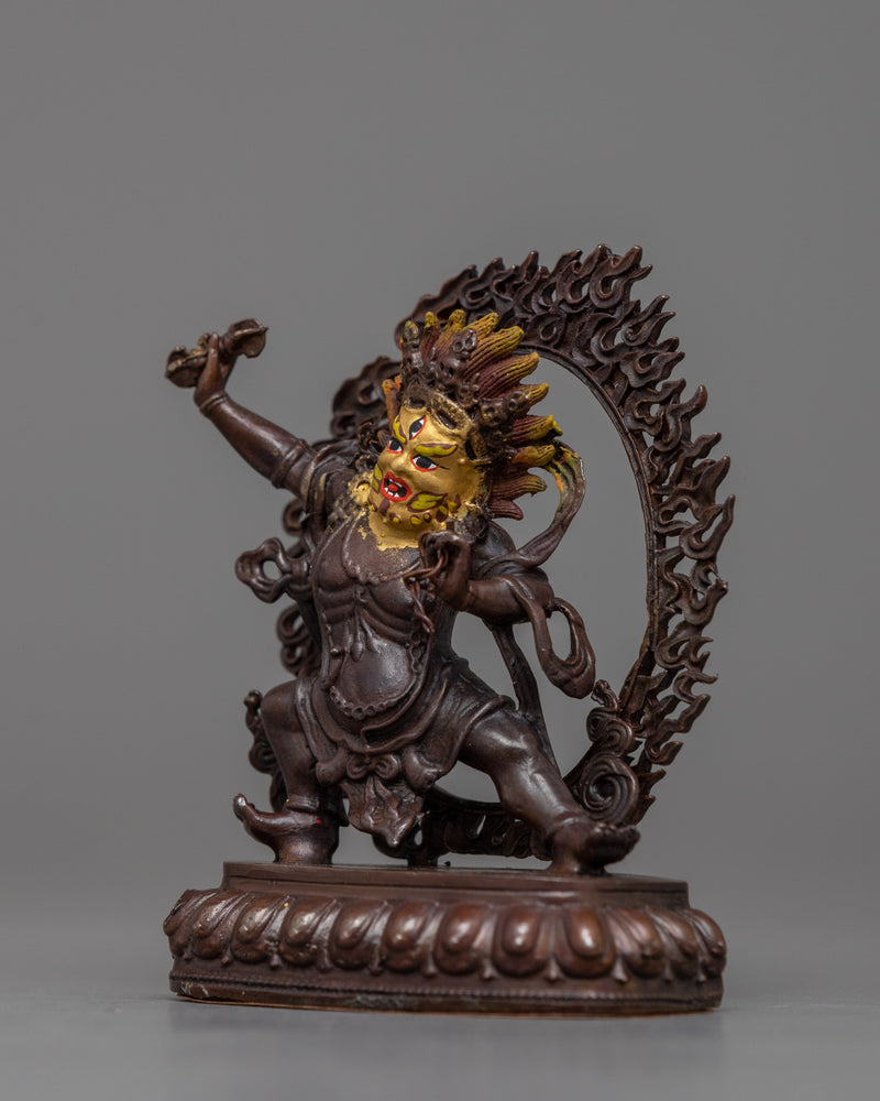 Vajrapani Kadampa Statue | Radiant in Copper with 24k Gold Plating