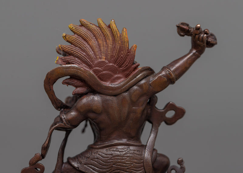 Vajrapani Kadampa Statue | Radiant in Copper with 24k Gold Plating