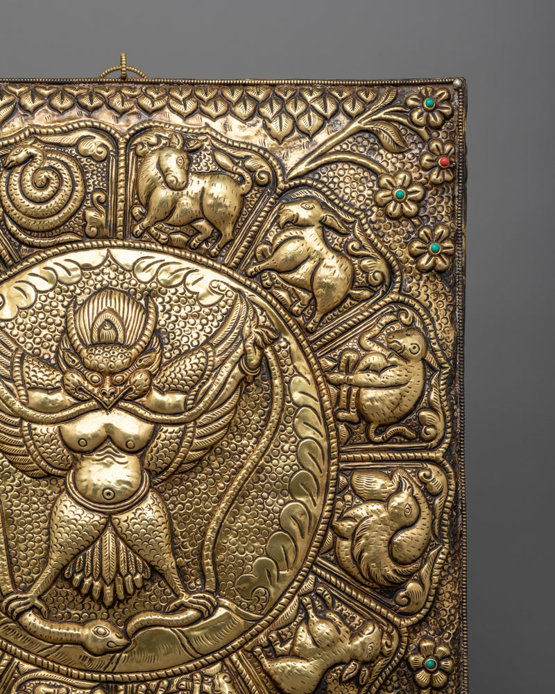 Garuda Metal Thanka Wall Hanging Symbols | Elevating Your Decor with the Mythical Bird