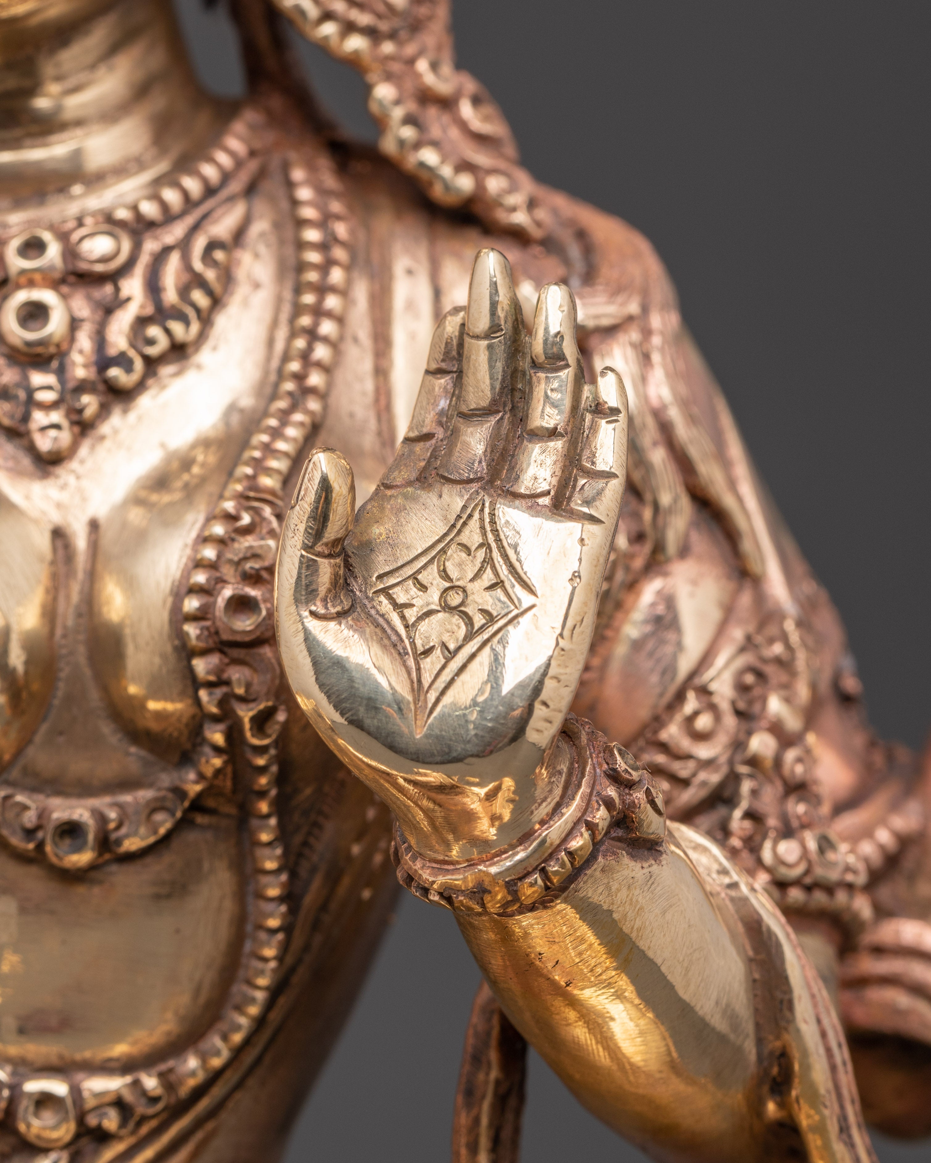 Laxmi Goddess of Wealth Statue | Buddhist Style Carved Statue