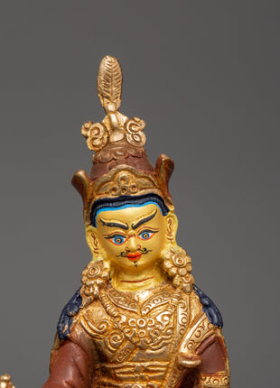 Tibetan Copper Padmasambhava Figure | Spiritual Power &amp; Protection