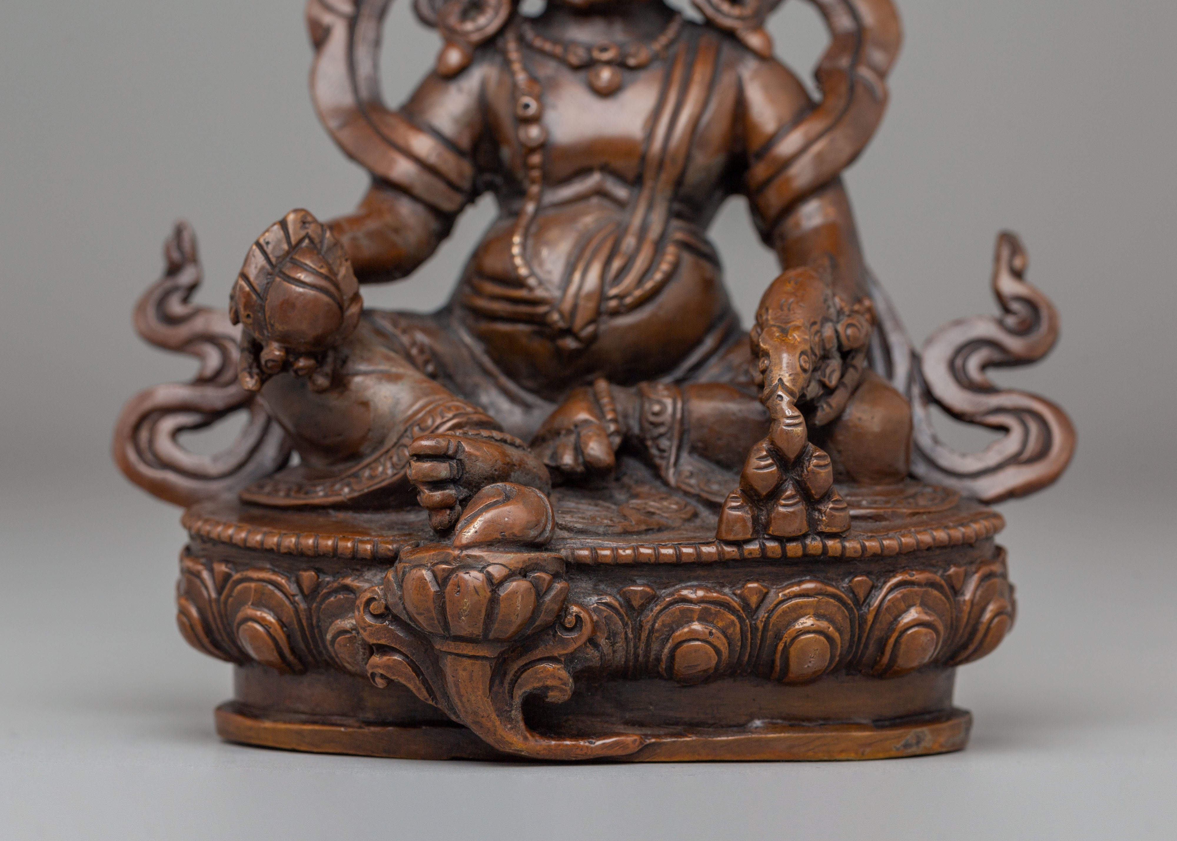 Handcrafted Statue of Dzambhala | Wealth Deity
