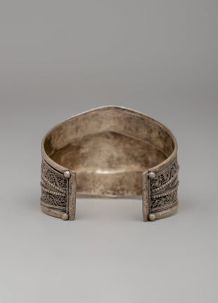 White Metal Filigree Tribal Bracelet | Perfect Jewelry Present