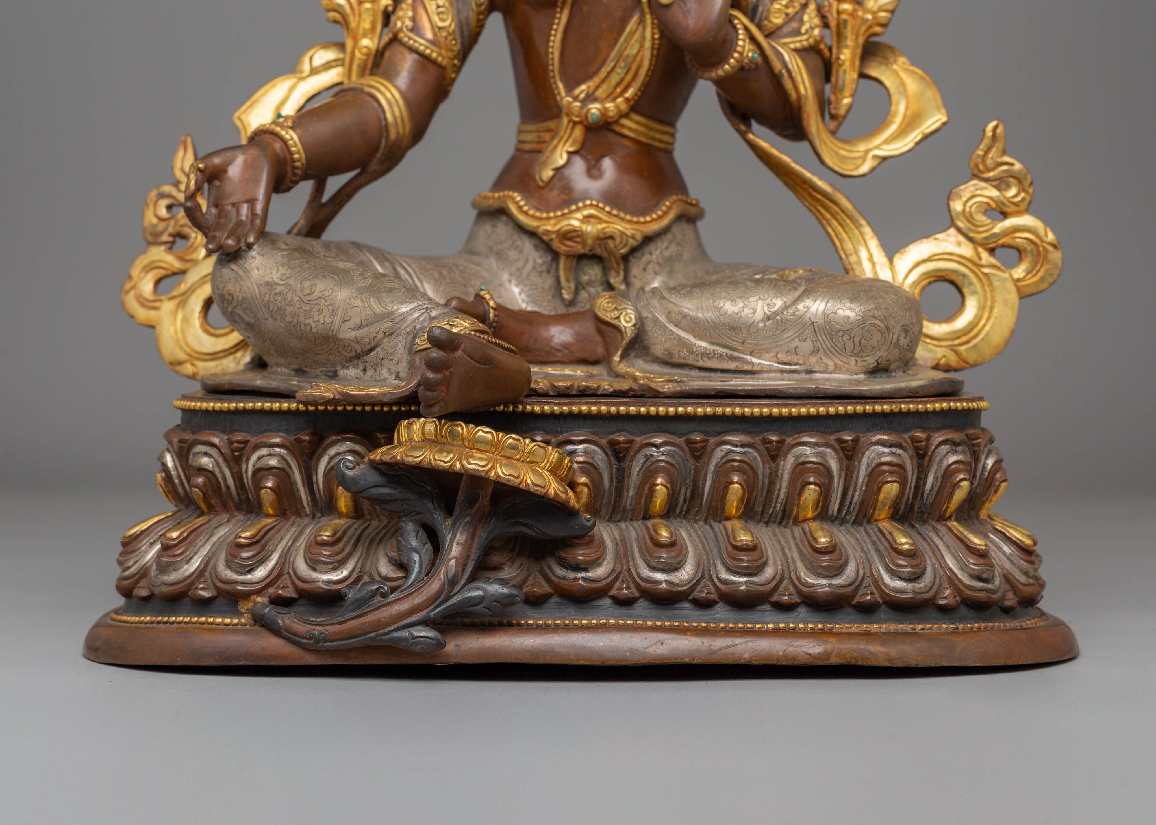 Enlightened Compassion Green Tara Statue | Green Tara Statue for Altar