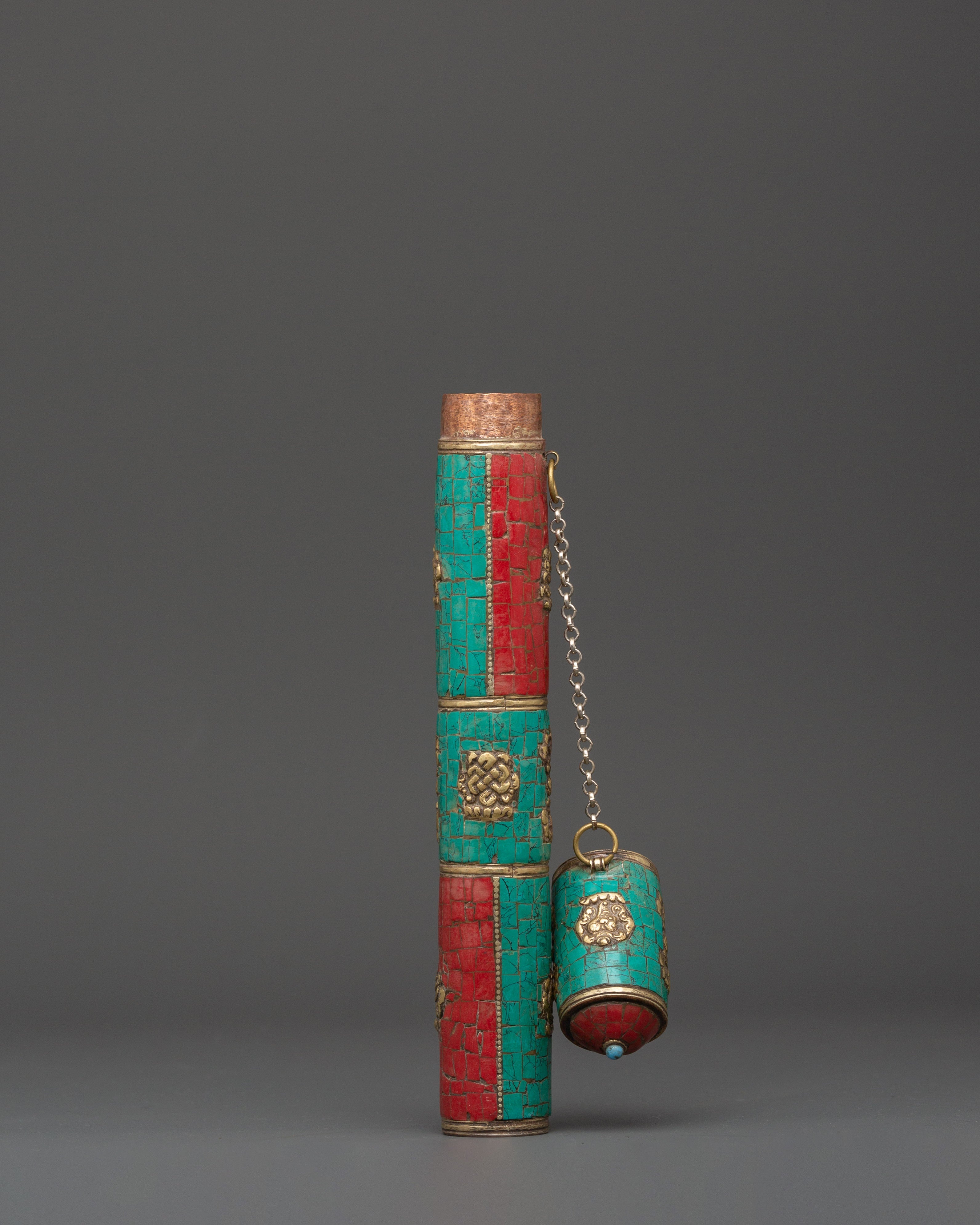 Tibetan Brass Incense Holder |  Ritual Decor and Spiritual Present