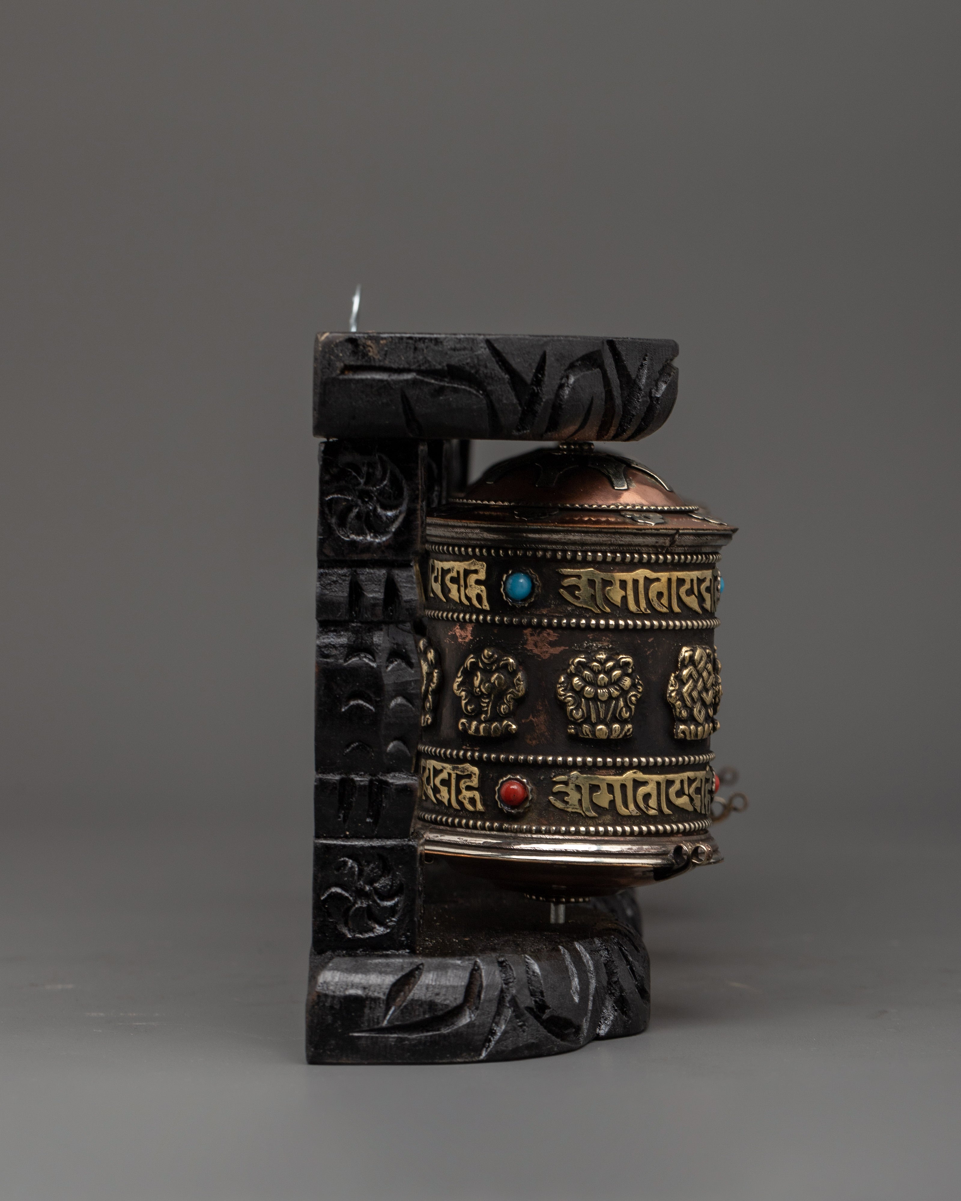Set of 3 Tibetan Prayer Wheels | Handcrafted Buddhist Spinners