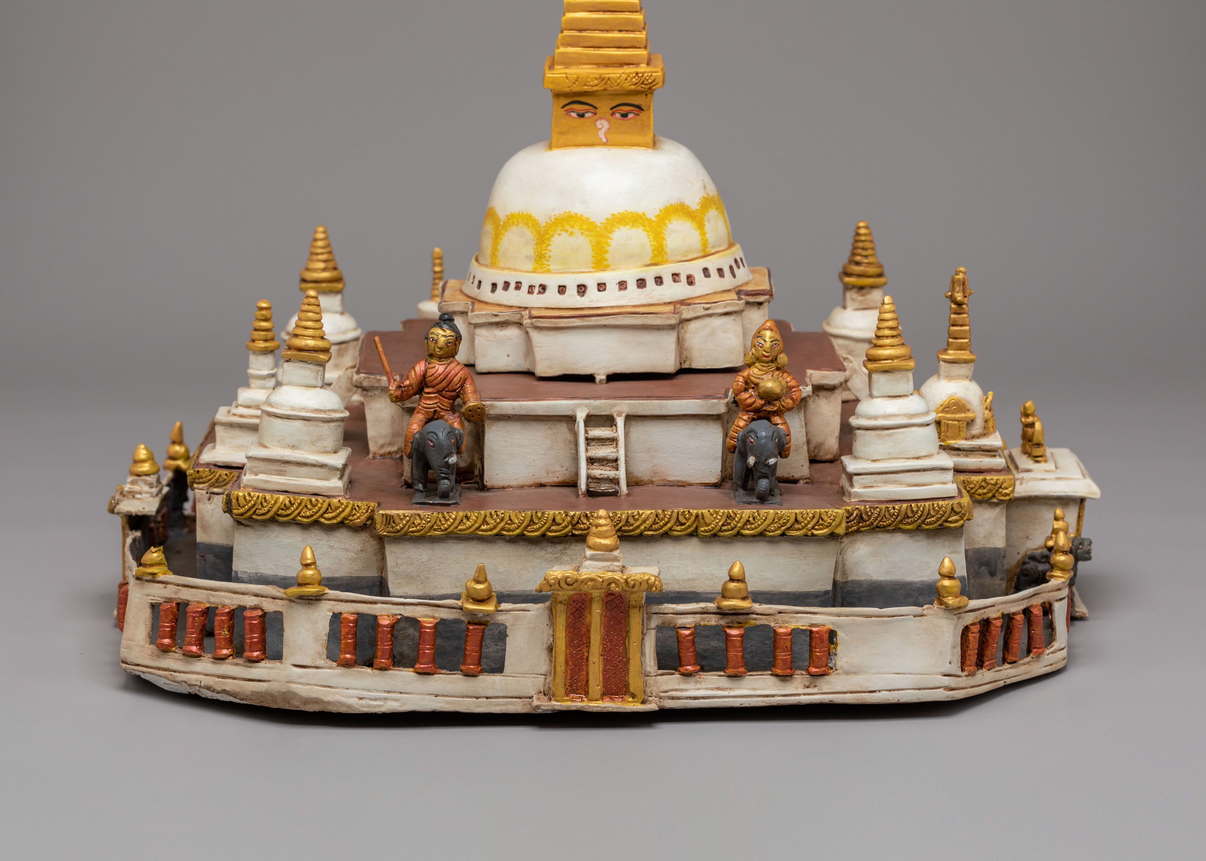 Handcrafted Himalayan Stupa Sculpture | Sacred Buddhist Art for Meditation