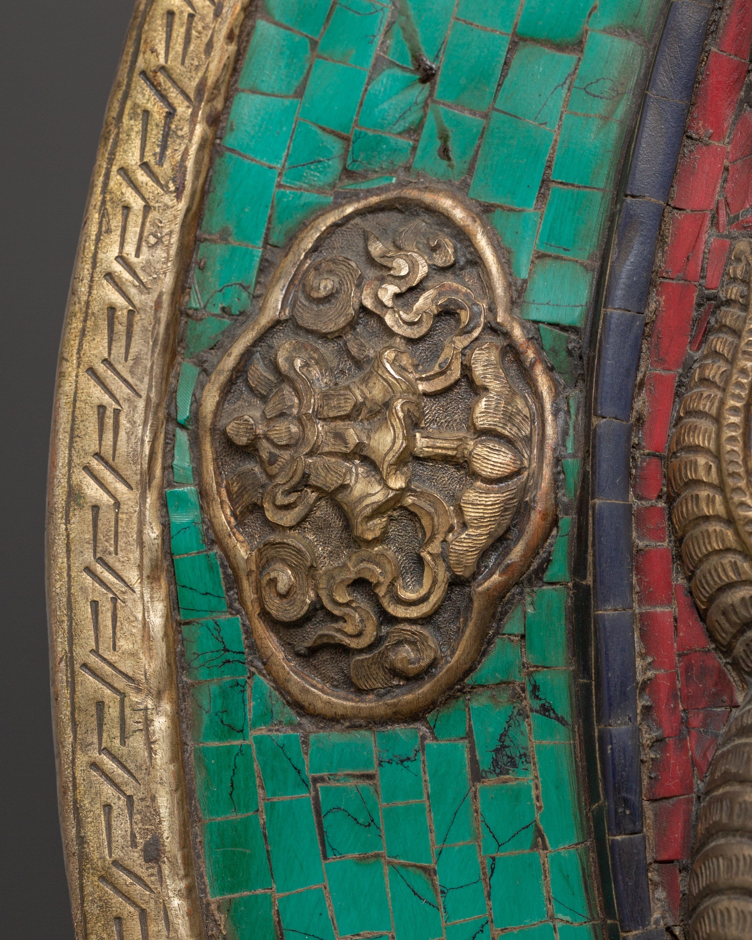 Tibetan wall hanging with turquoise | Sacred Space & Decor