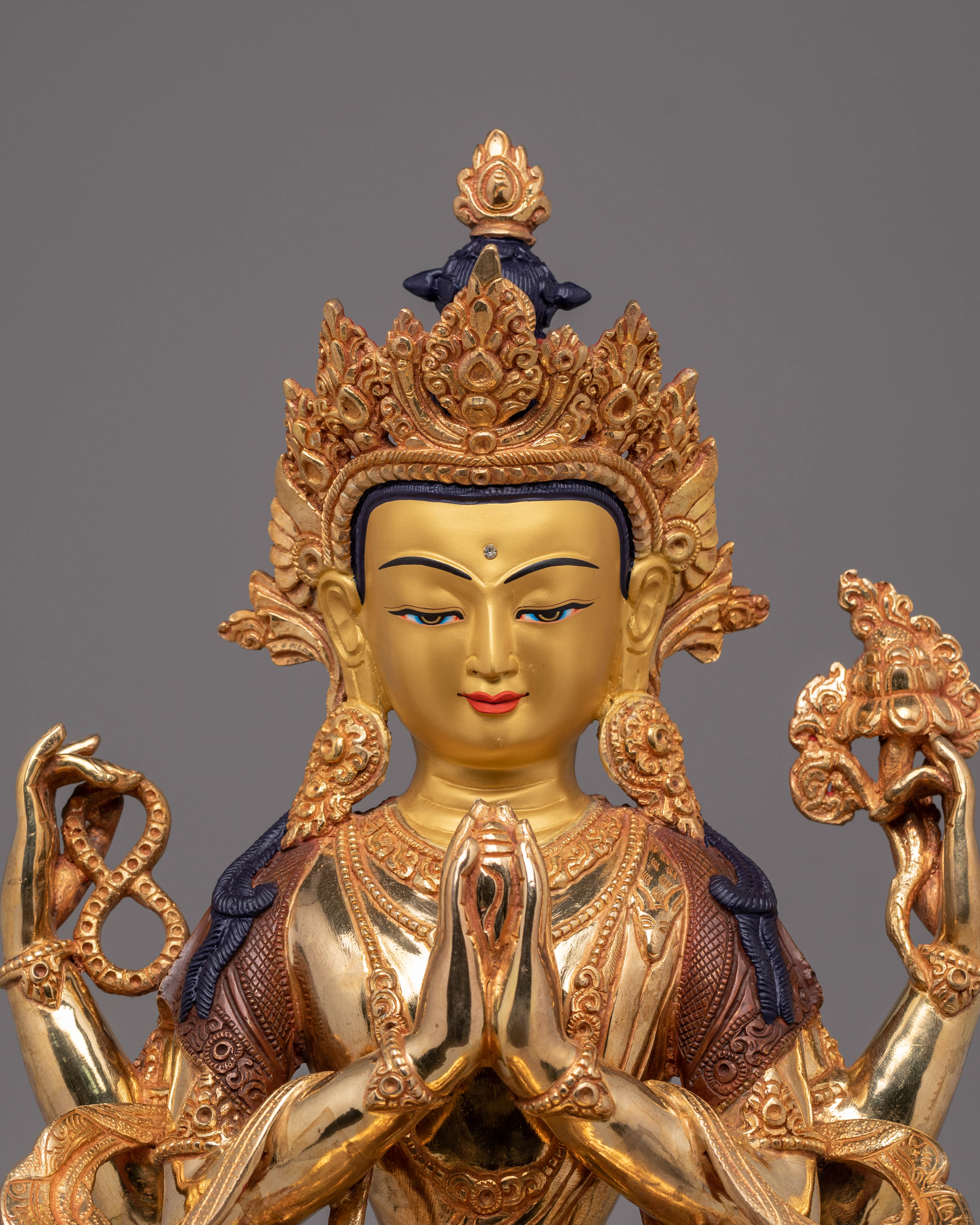 Handmade Bodhisattva Avalokiteshvara Statue | Buddhist Compassion Sculpture